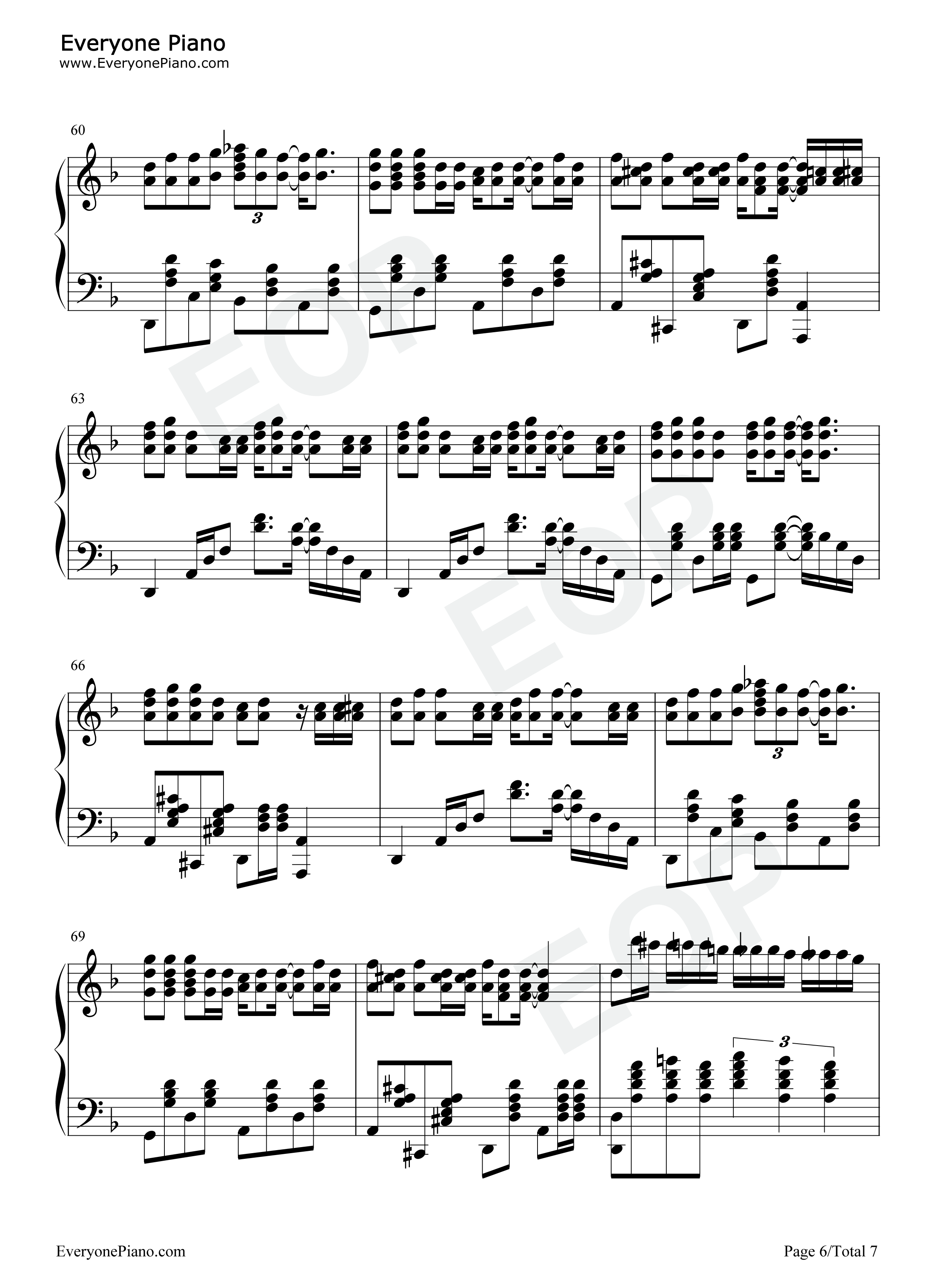 印地安老斑鸠钢琴谱-周杰伦6