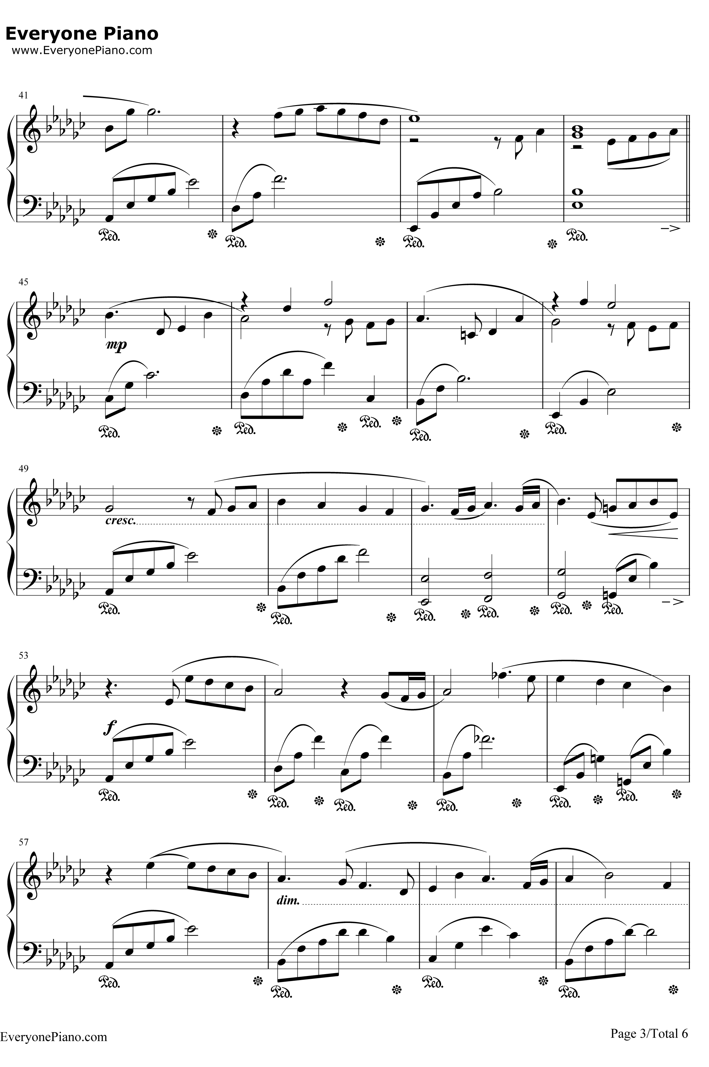 月の明り钢琴谱-伊田惠美-最终幻想Ⅳ背景音乐3