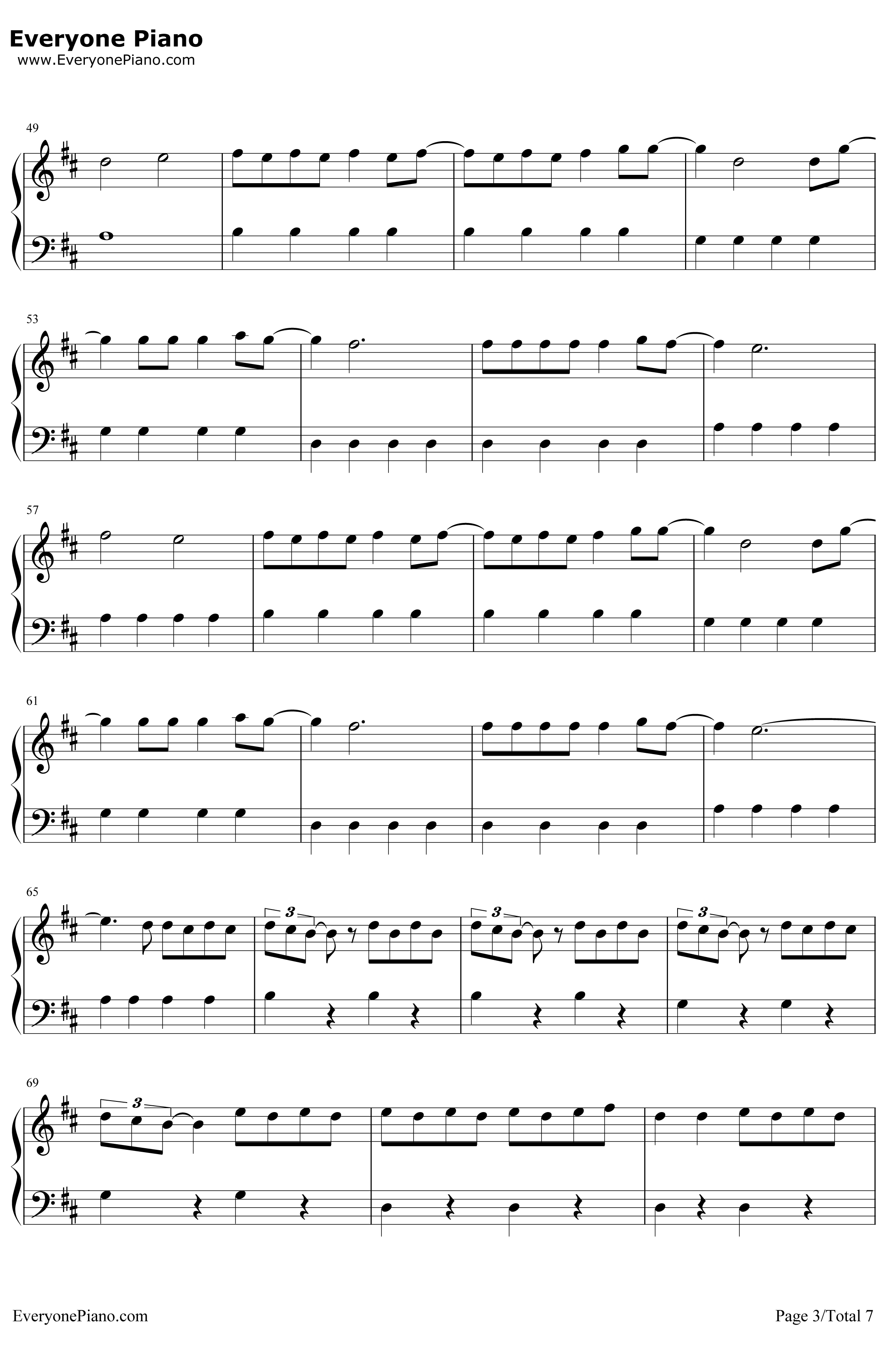 Despacito简单版钢琴谱 -LuisFonsi3