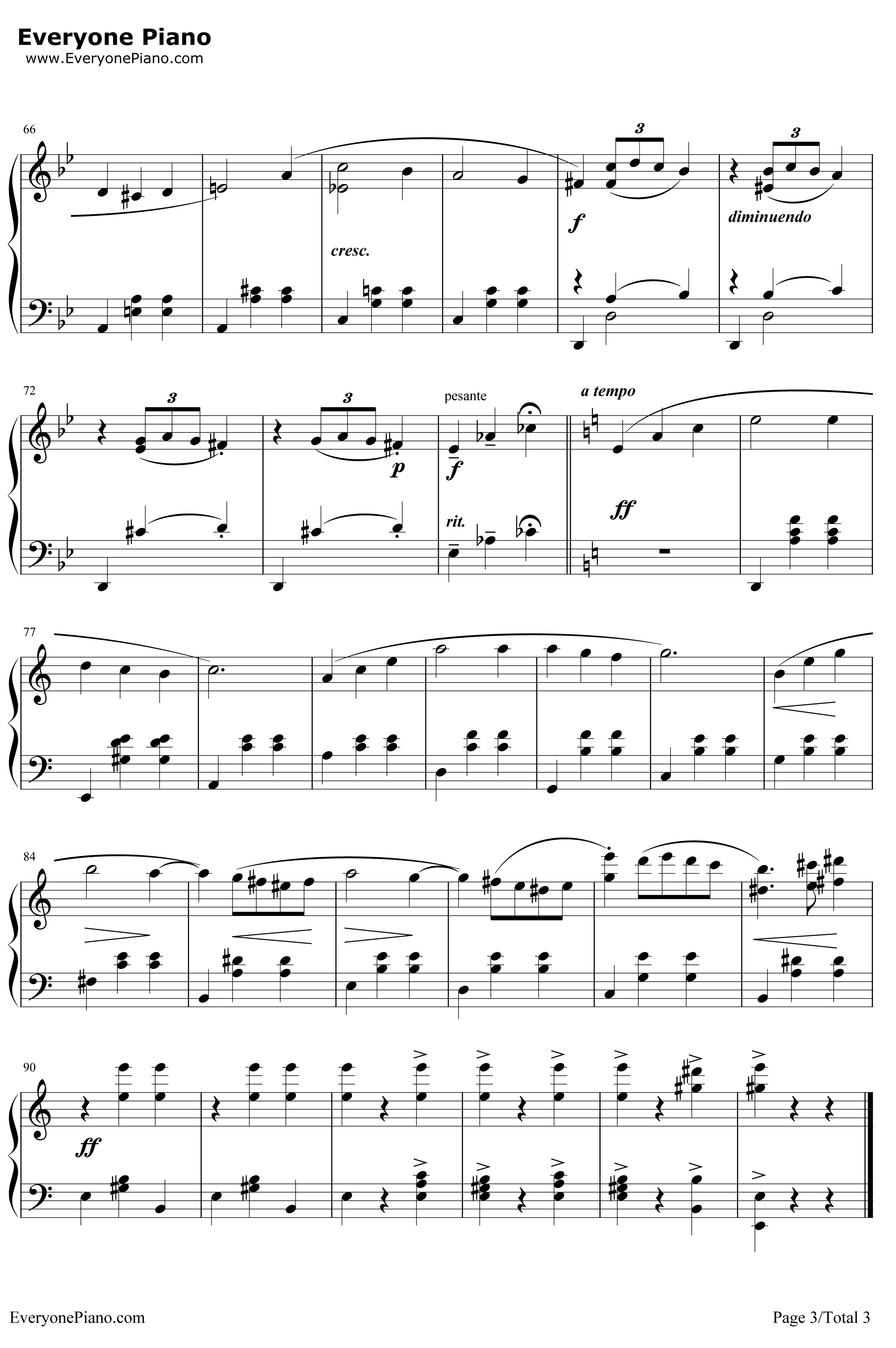 Merry钢琴谱-久石让宫崎骏-Go-RoundofLife-哈尔的移动城堡主题曲3