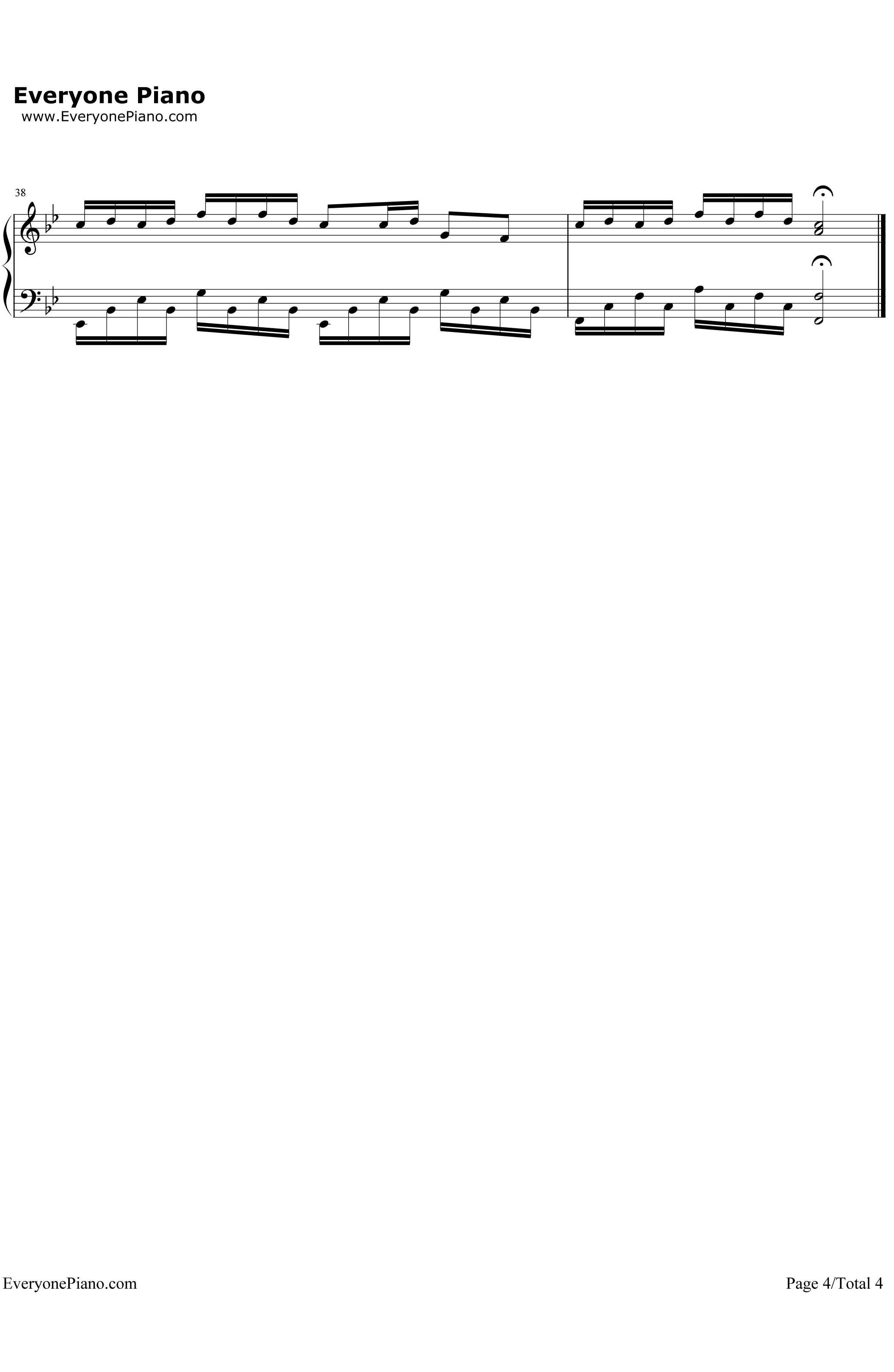 青花瓷(完美演奏版)钢琴谱-周杰伦4