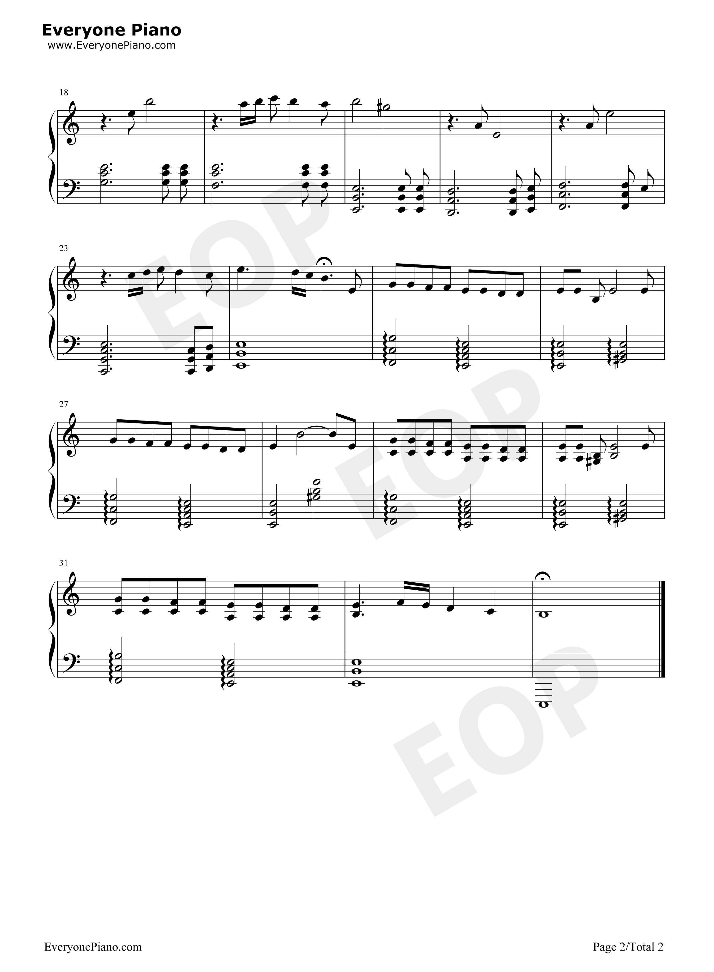 Renesmee's Lullaby钢琴谱-Carter Burwell2