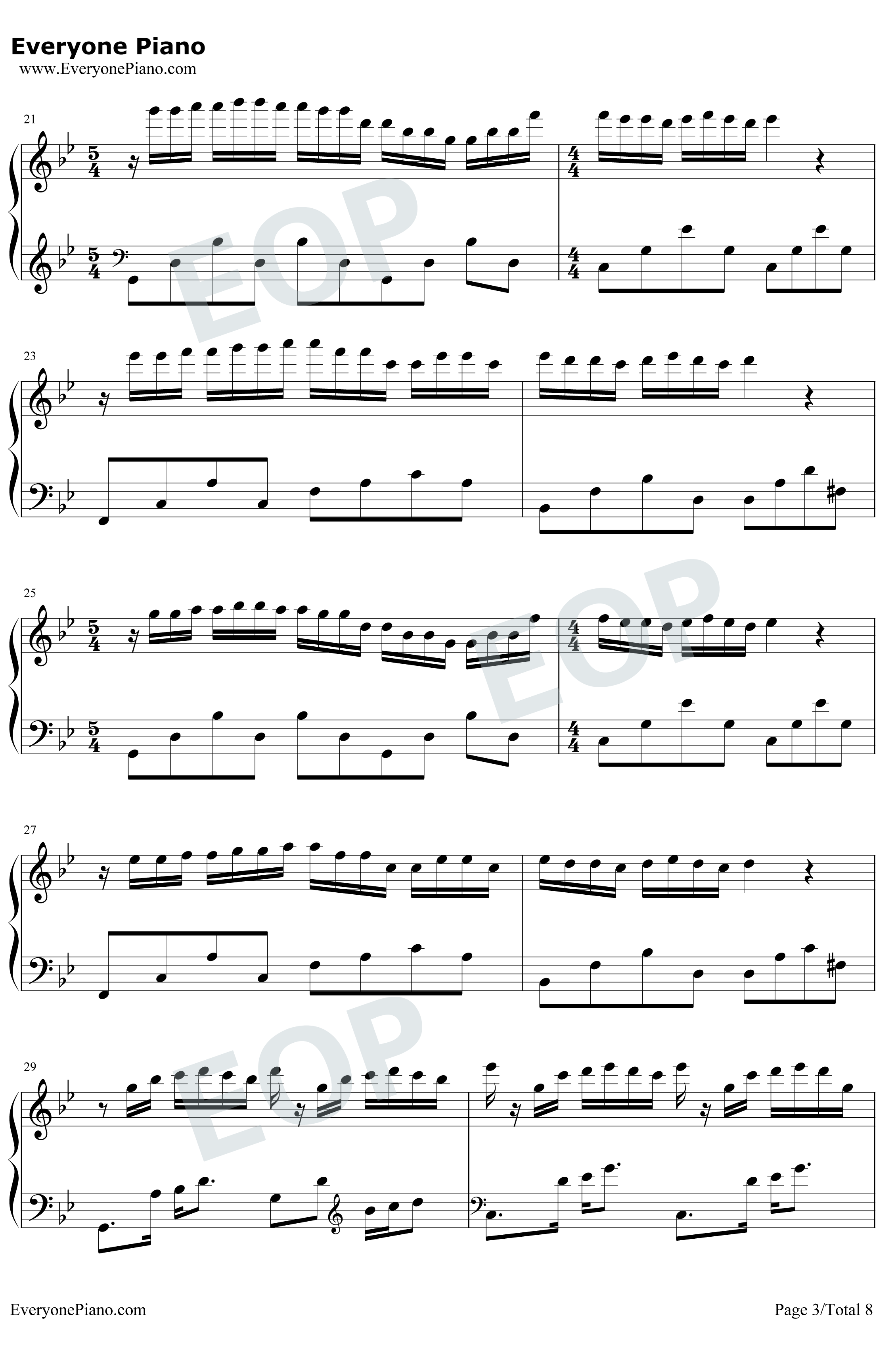 梦中的婚礼绝美版钢琴谱-理查德·克莱德曼-如此华丽的乐曲却也只是一场梦3
