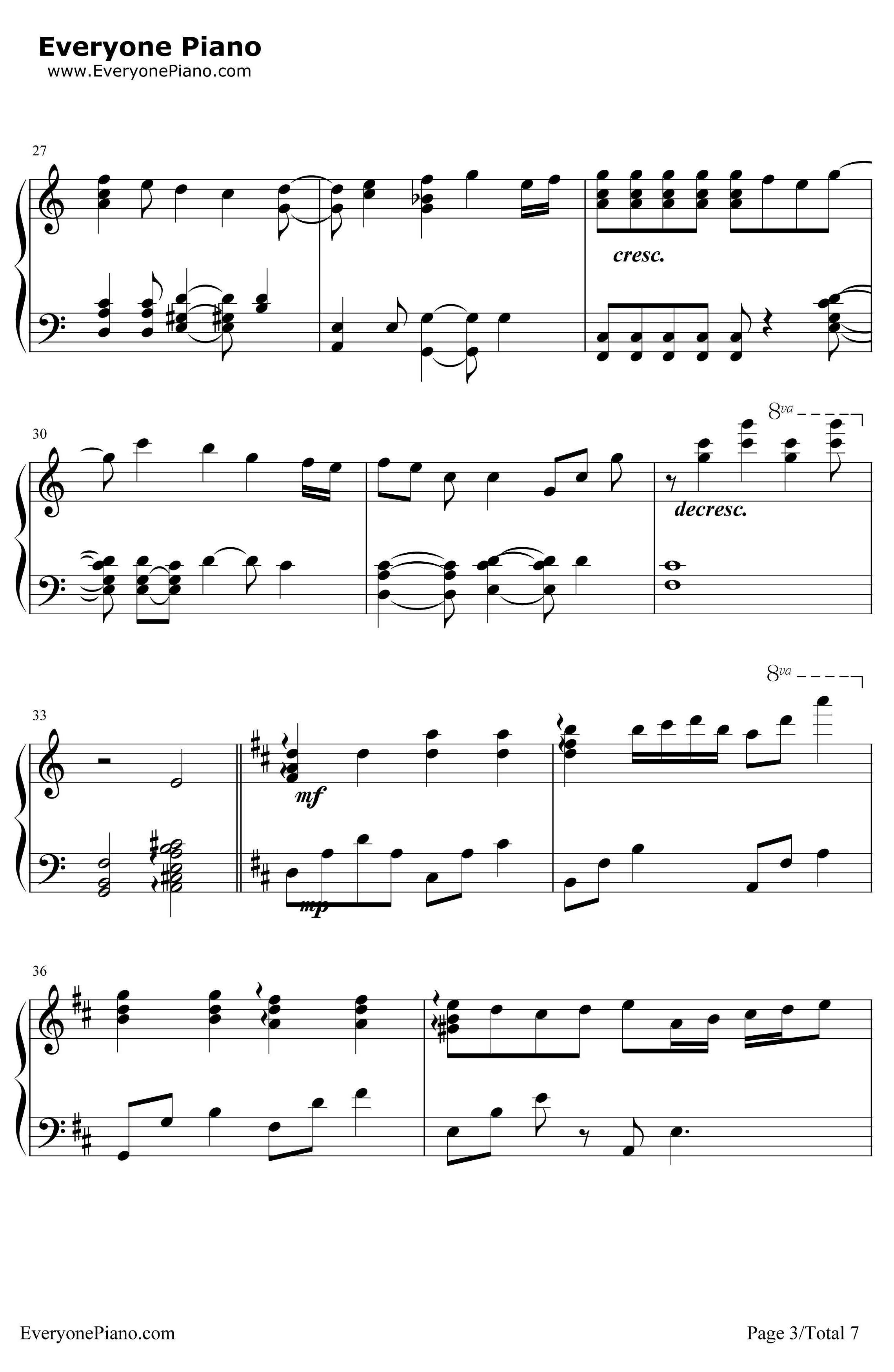 小星星幻想曲钢琴谱-V.K克3