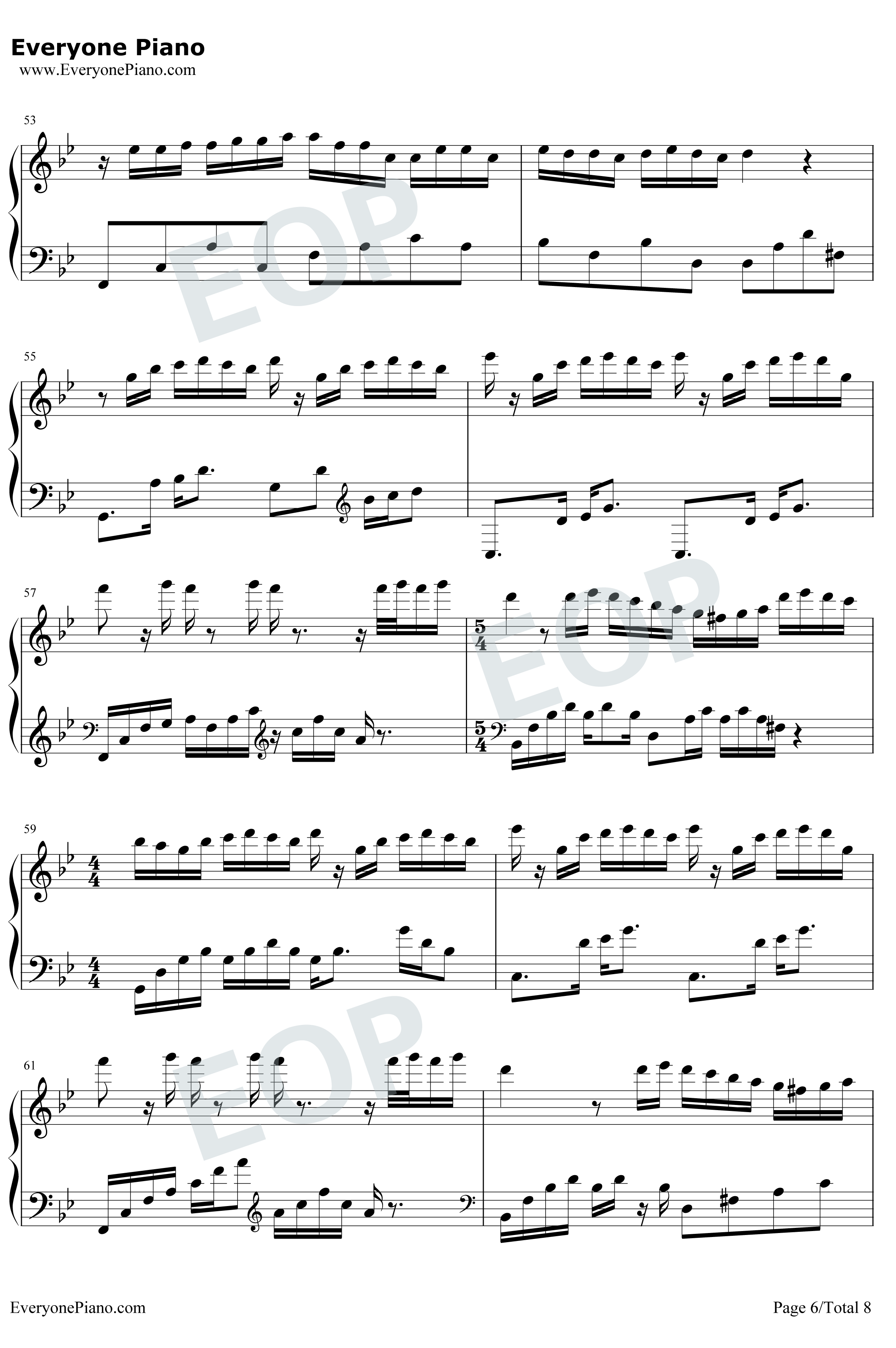 梦中的婚礼绝美版钢琴谱-理查德·克莱德曼-如此华丽的乐曲却也只是一场梦6