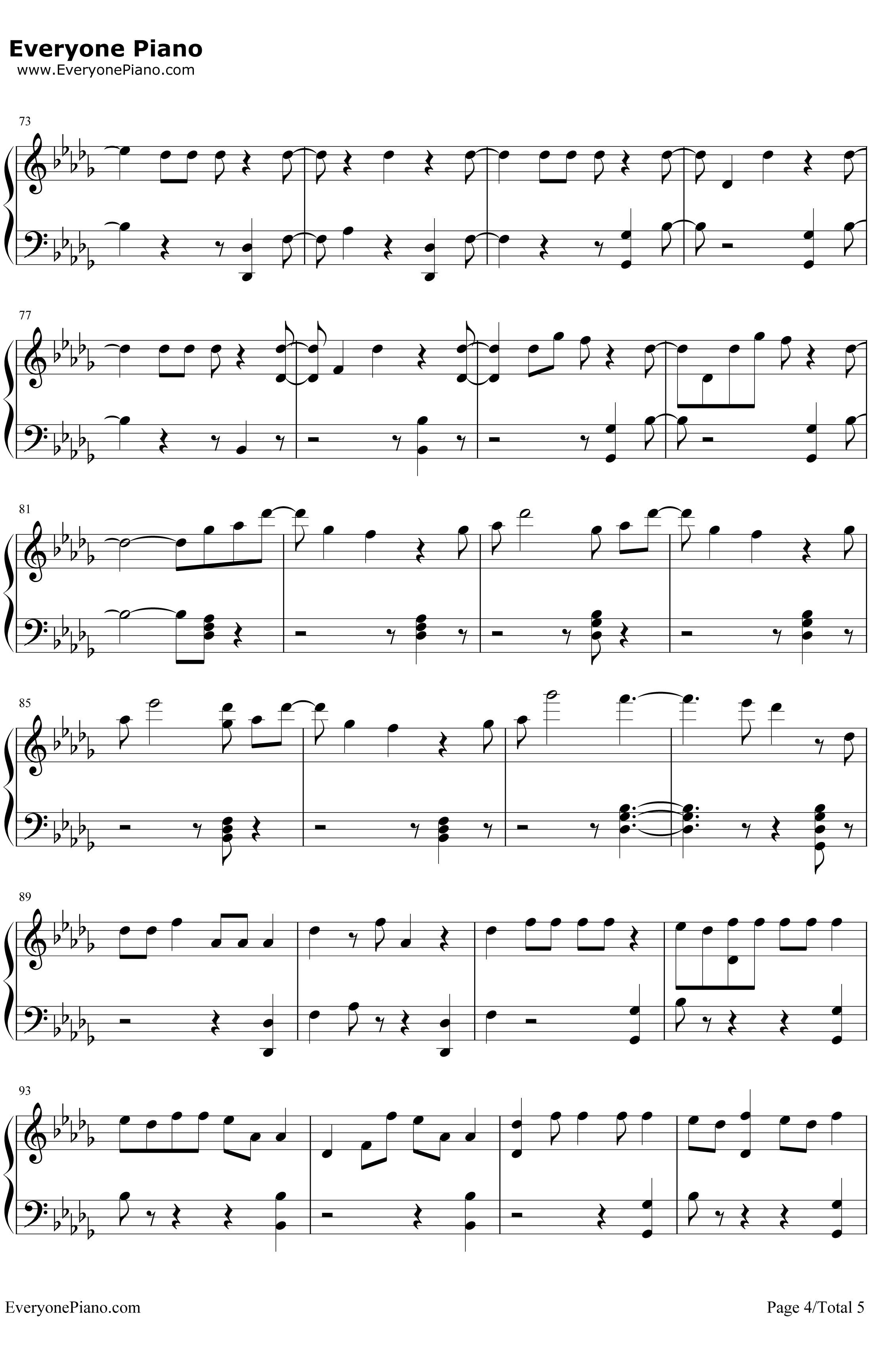 Hymn钢琴谱 -Kesha4
