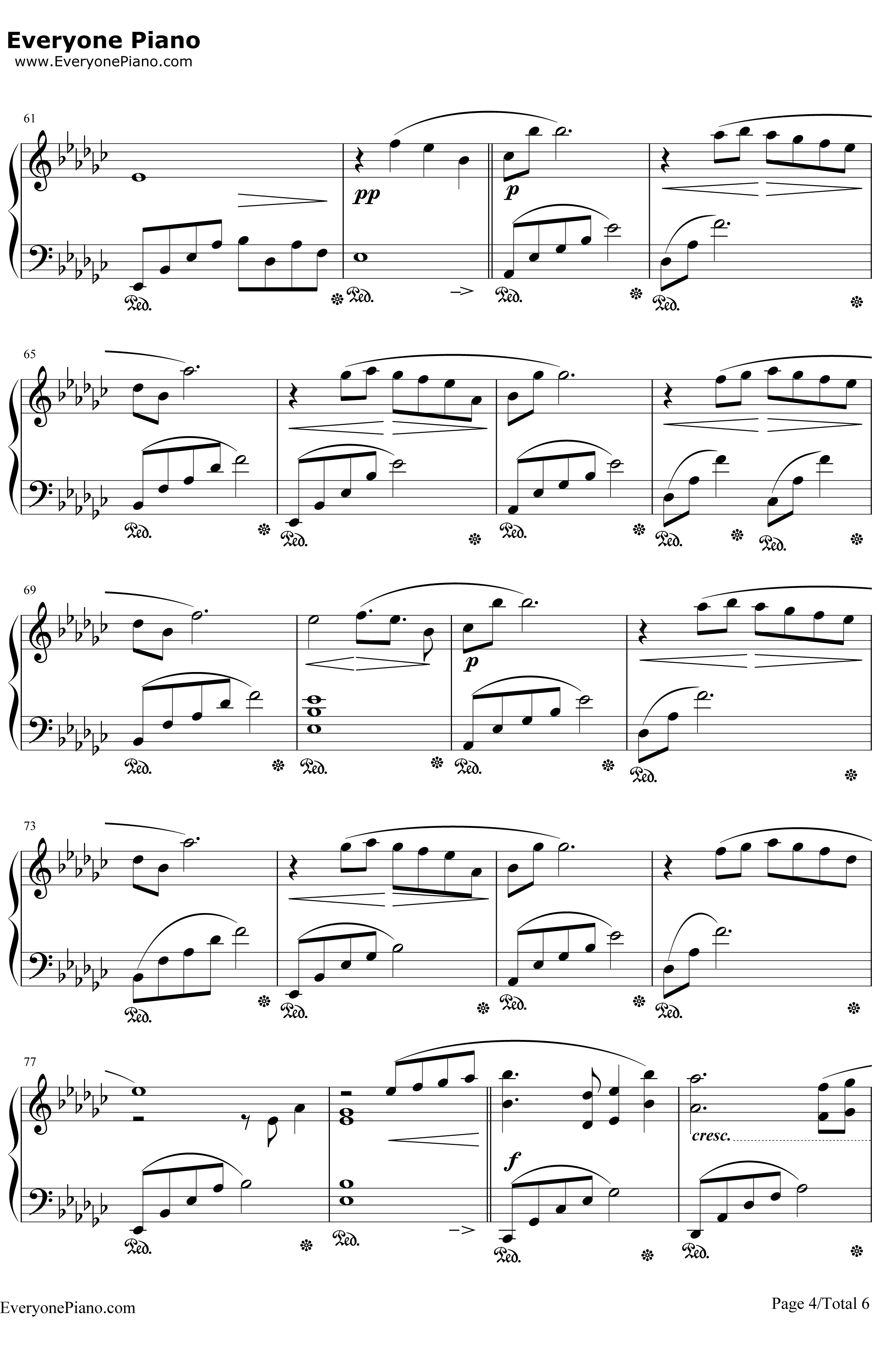 月の明り钢琴谱-伊田惠美-最终幻想Ⅳ背景音乐4