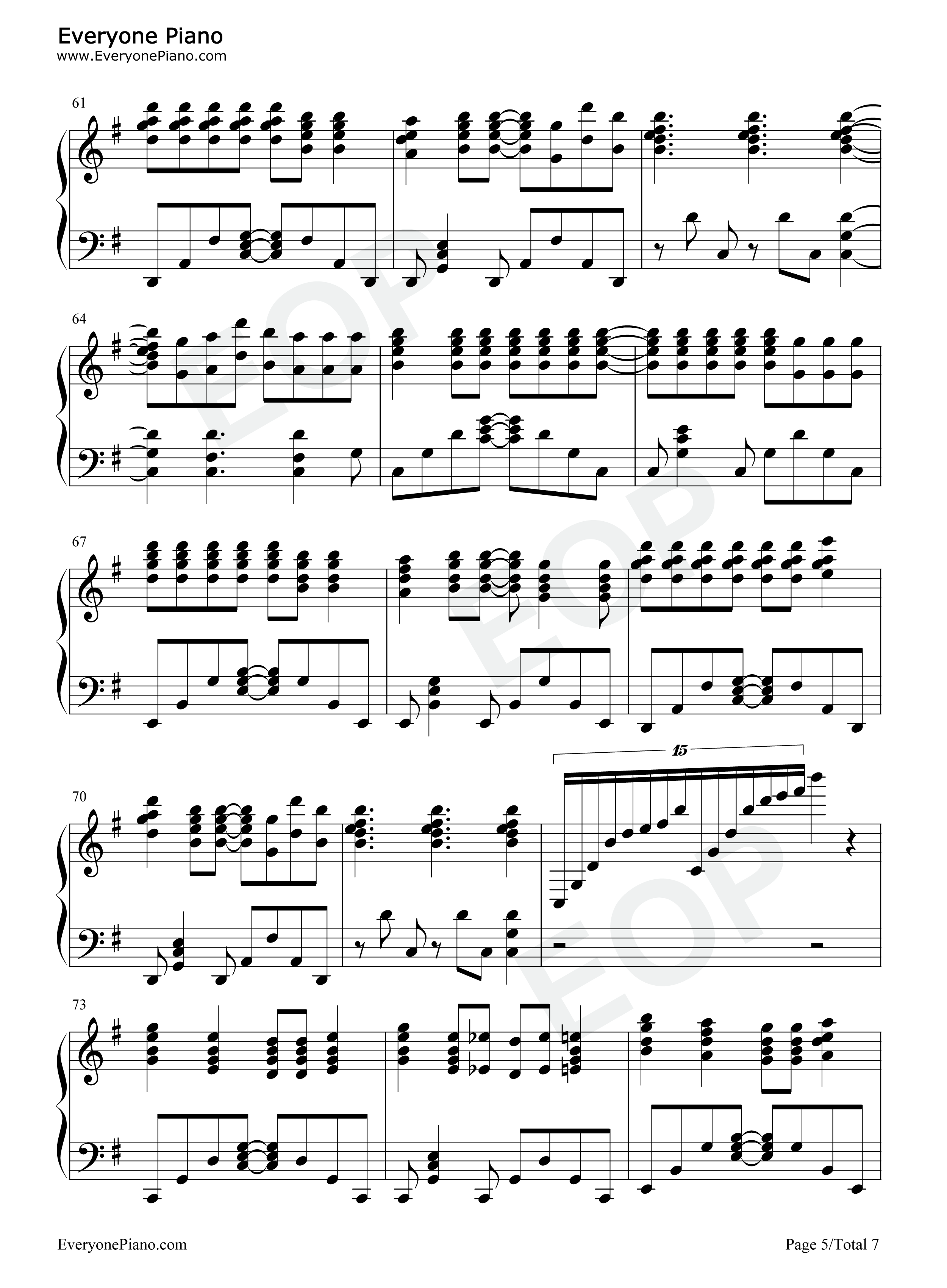 Taunt钢琴谱-Lovejoy5