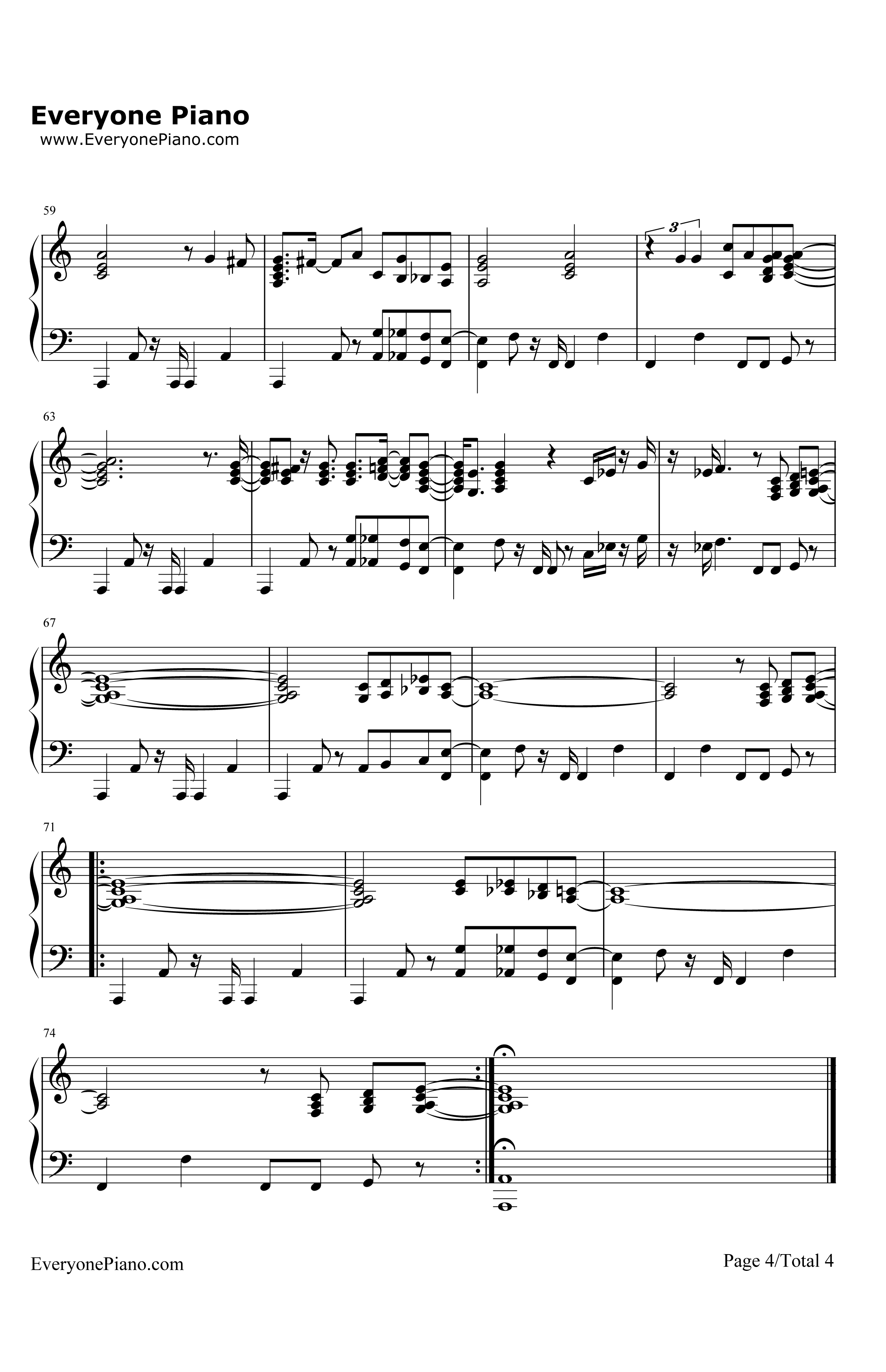 SamsoniteMan钢琴谱-AliciaKeys4