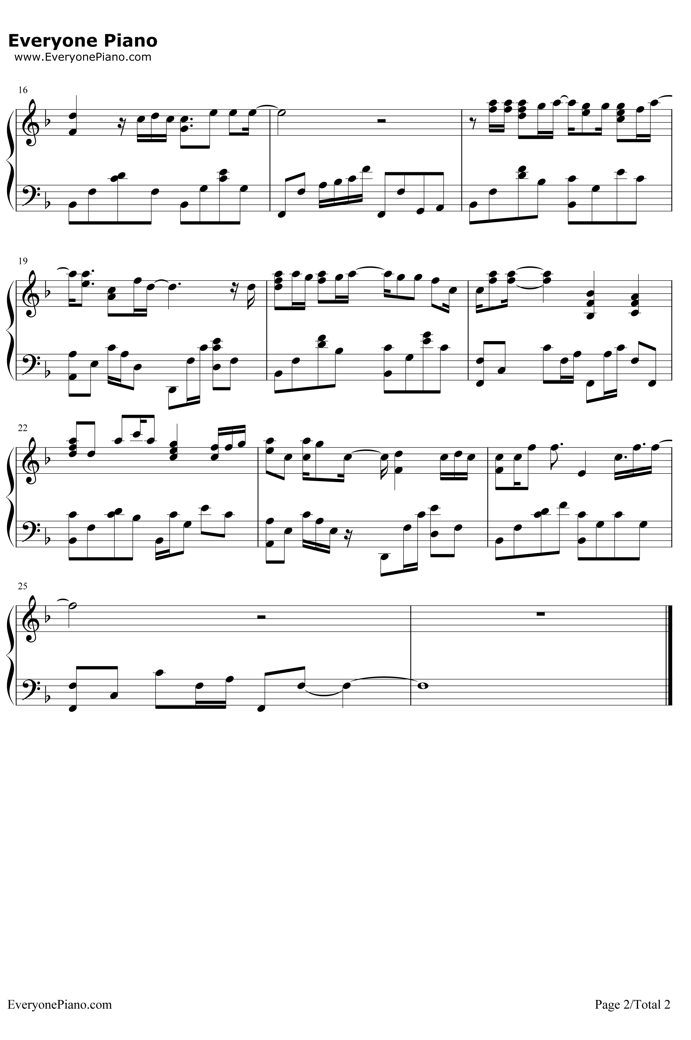 董小姐钢琴谱-左立-左立-EOP教学曲2