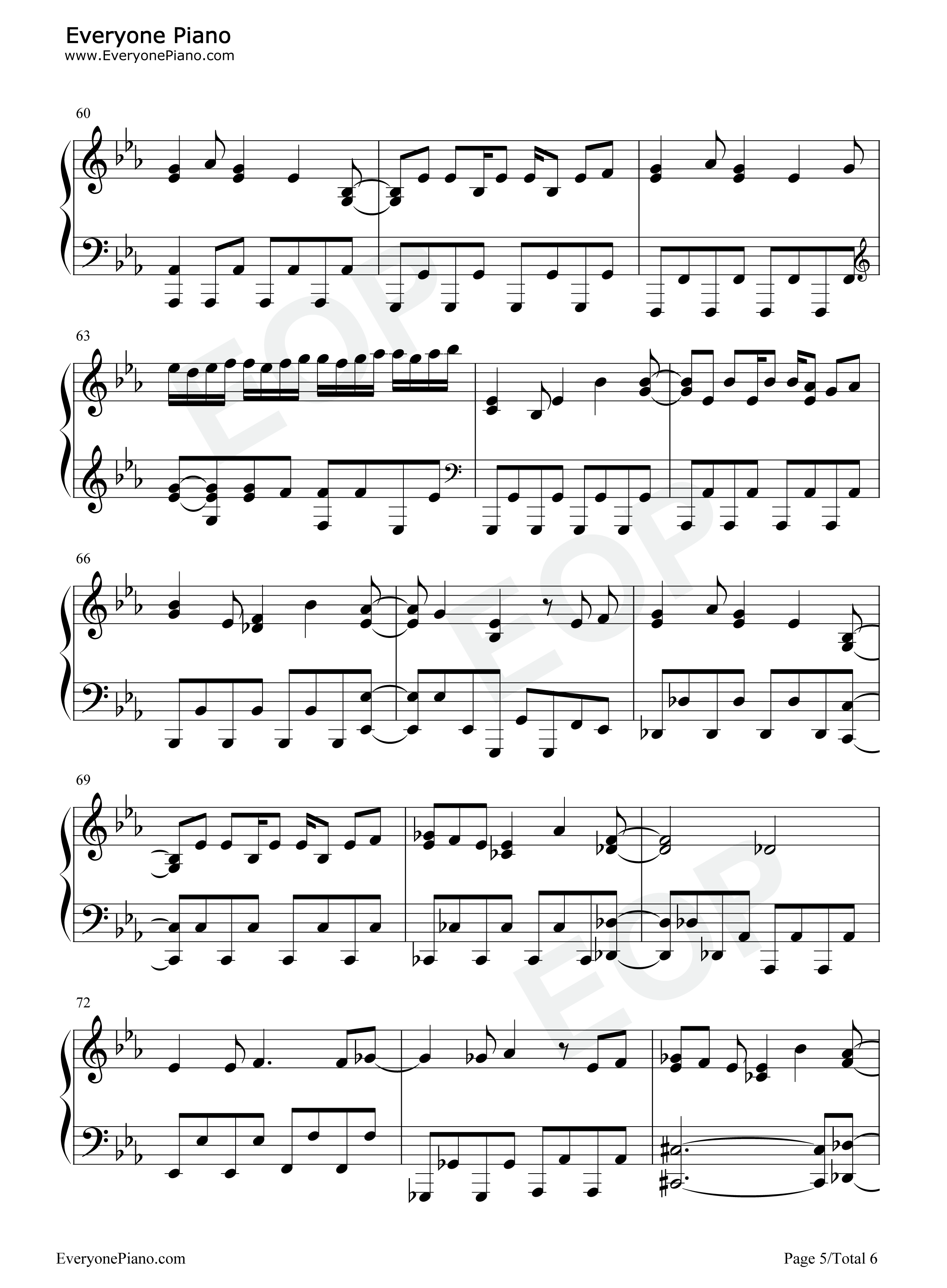 ユメノトビラ钢琴谱-μ's5