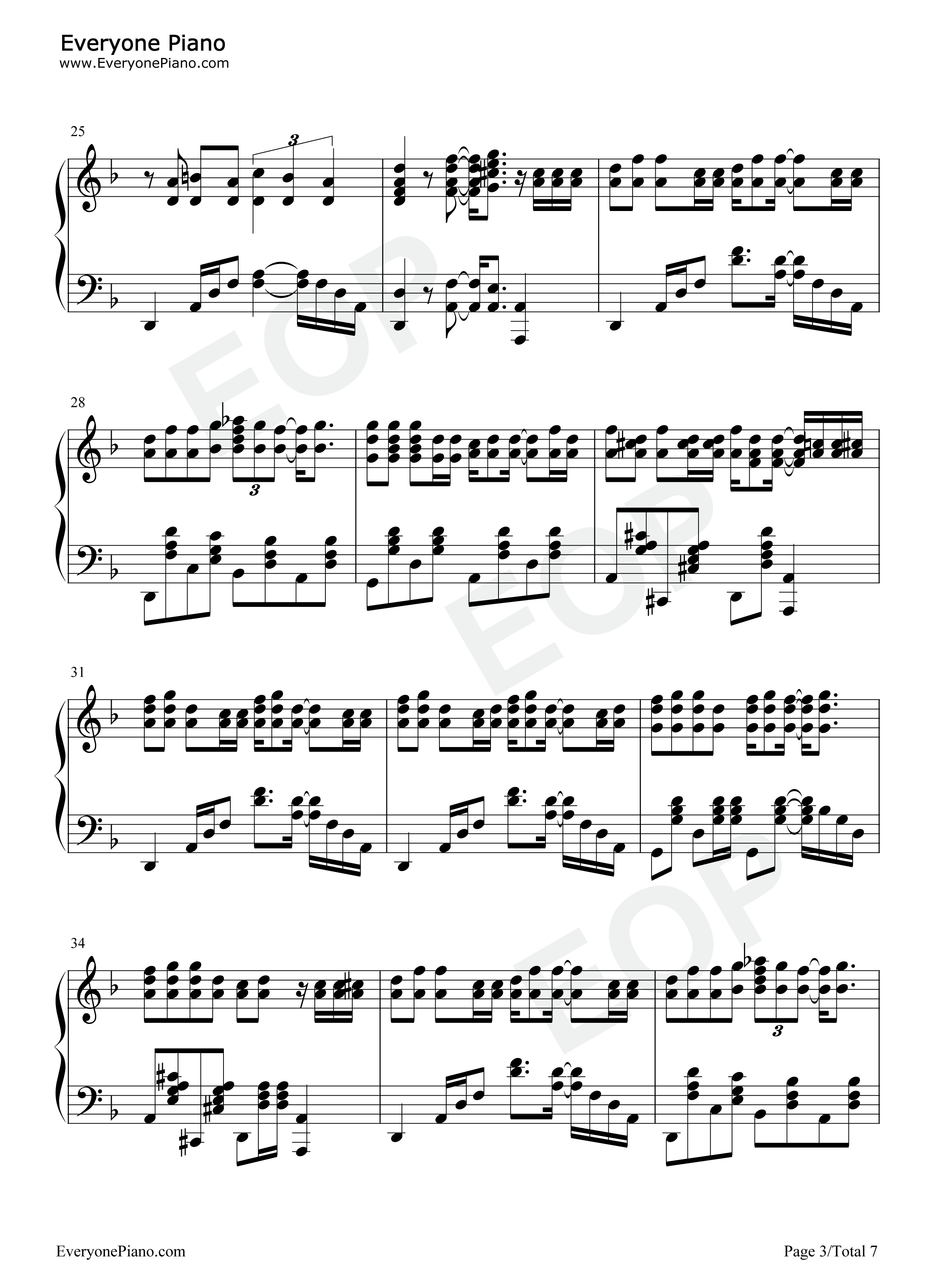 印地安老斑鸠钢琴谱-周杰伦3