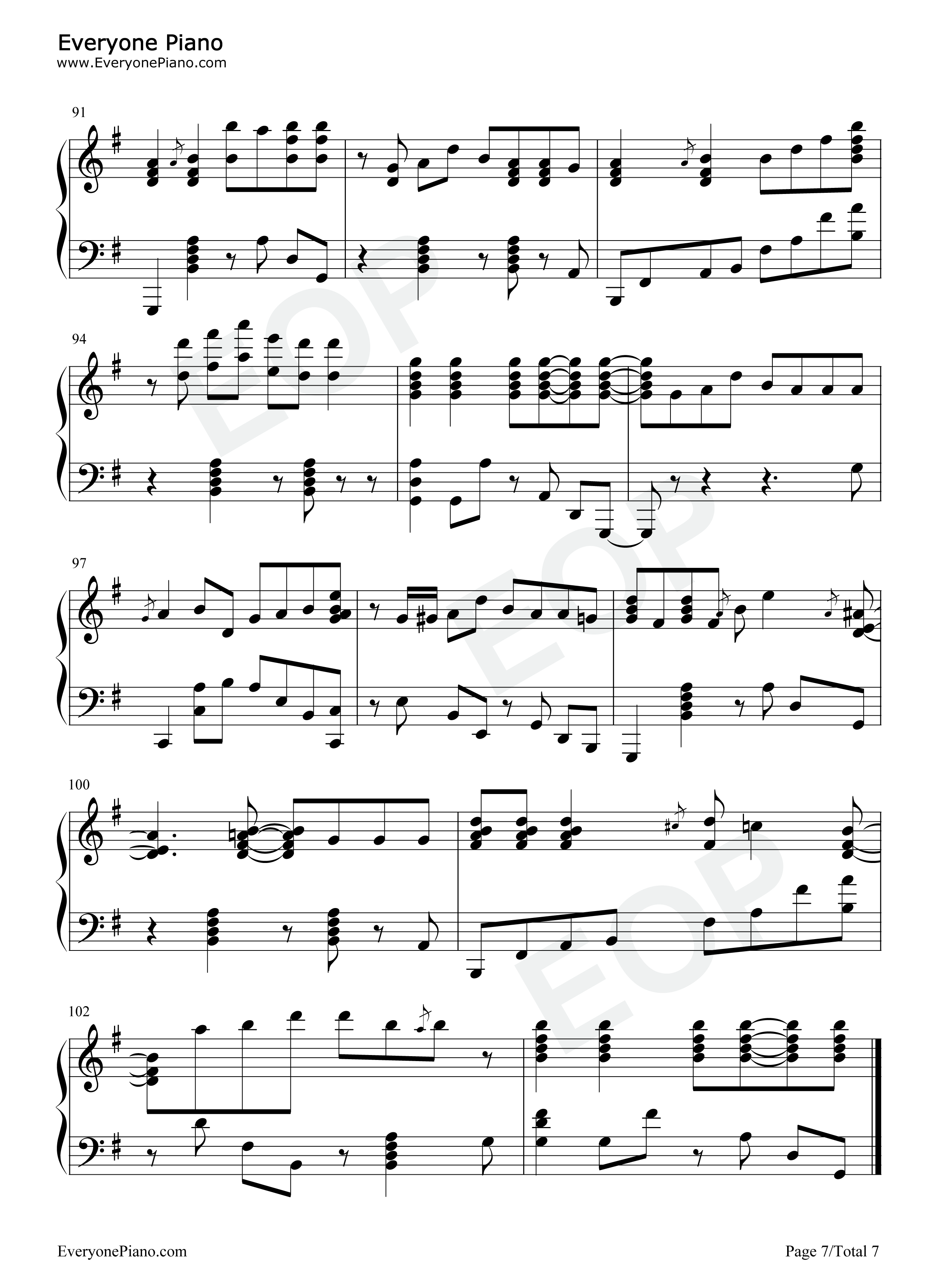 Taunt钢琴谱-Lovejoy7