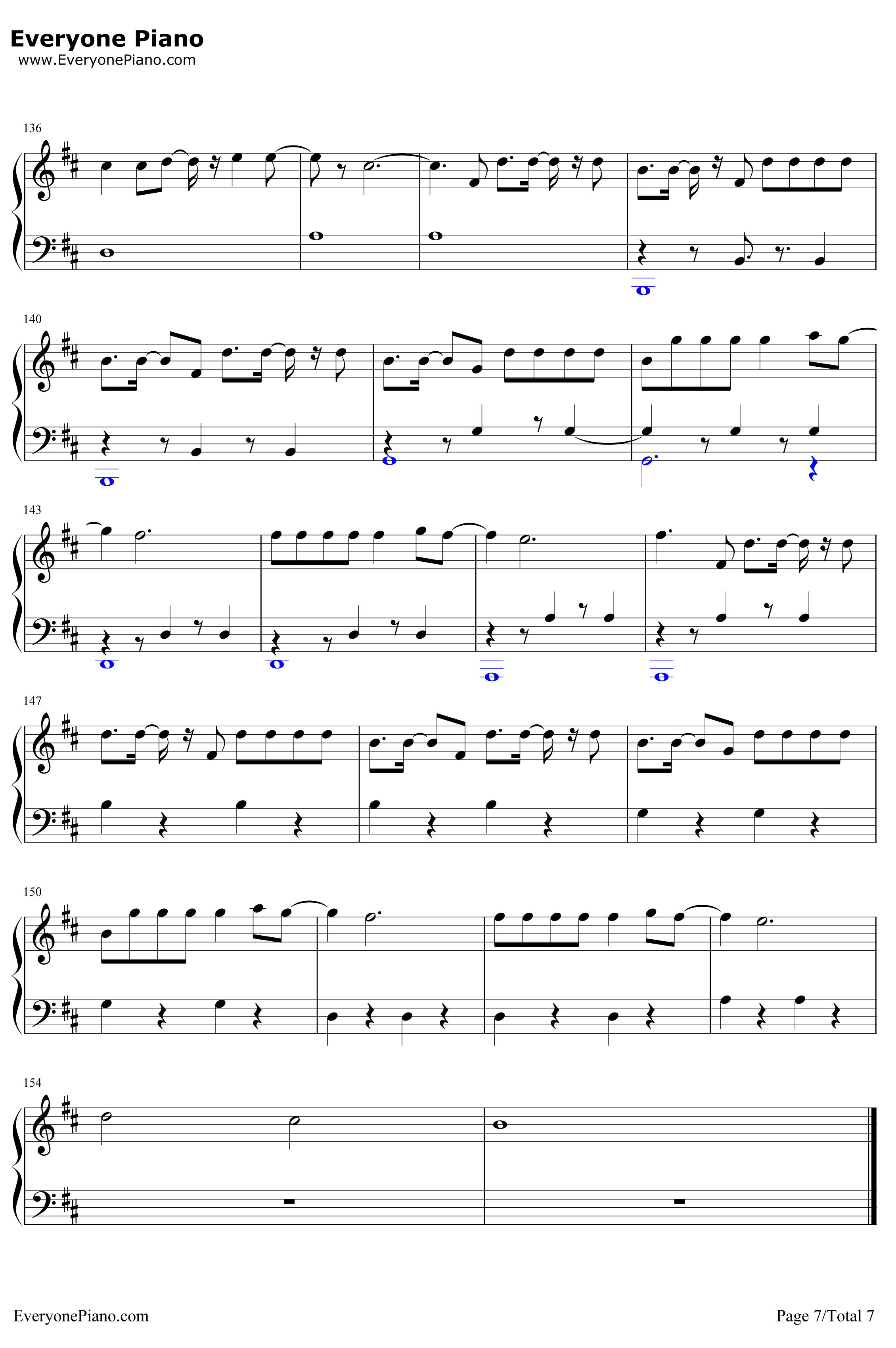 Despacito简单版钢琴谱 -LuisFonsi7