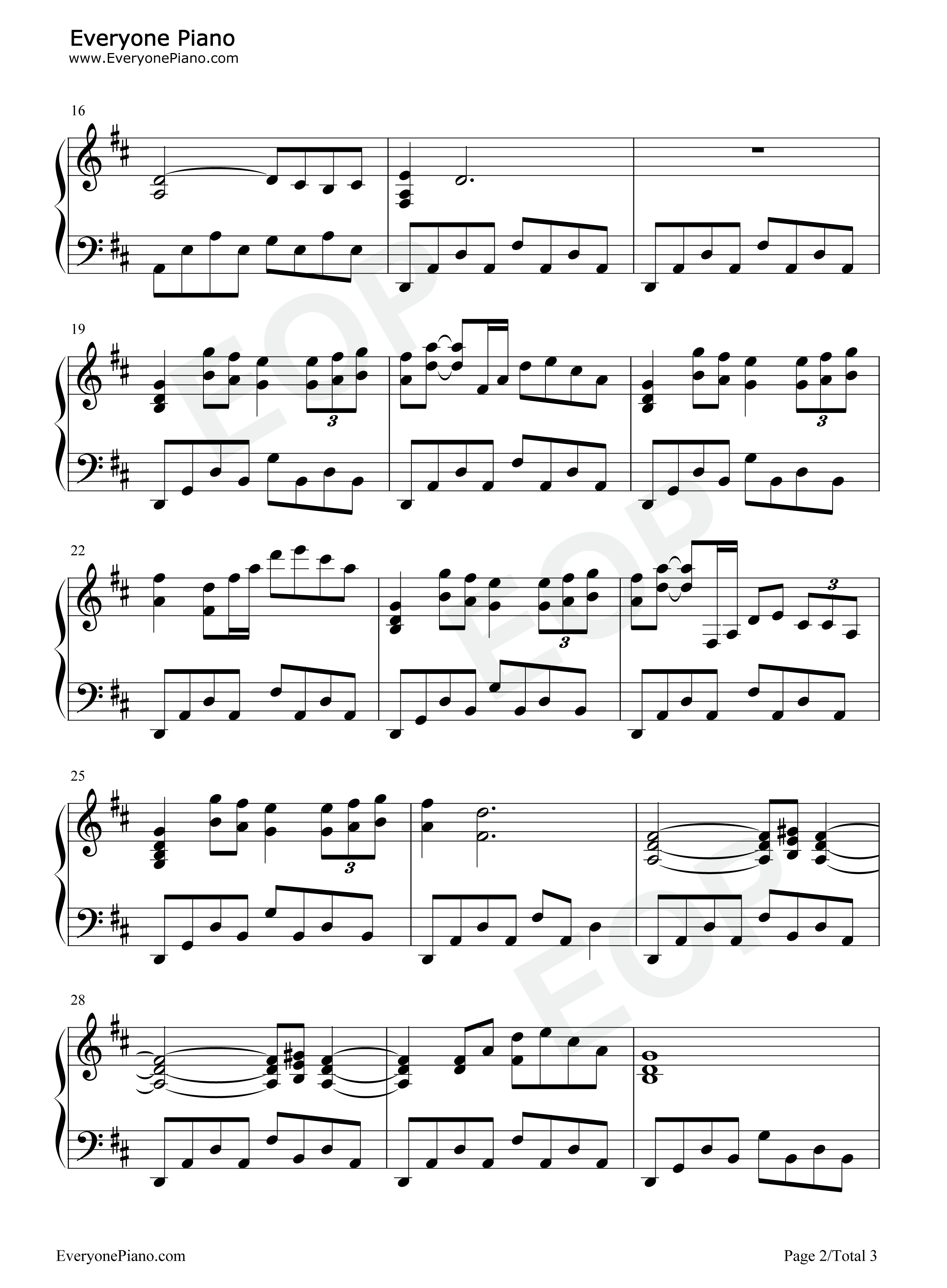 Benedictus钢琴谱-Karl Jenkins2