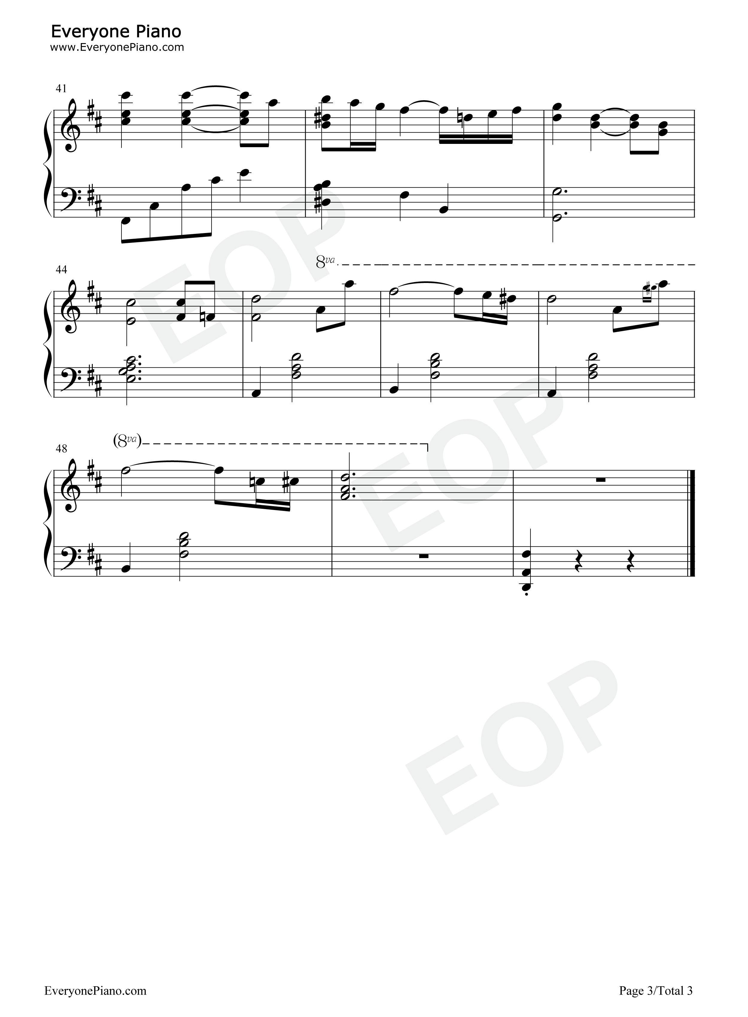 Ratatouille Main Theme钢琴谱-Michael Giacchino3