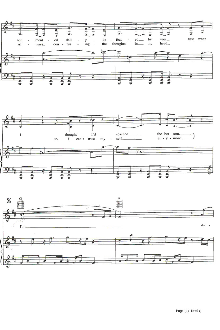Going Under钢琴谱-Evanescence3