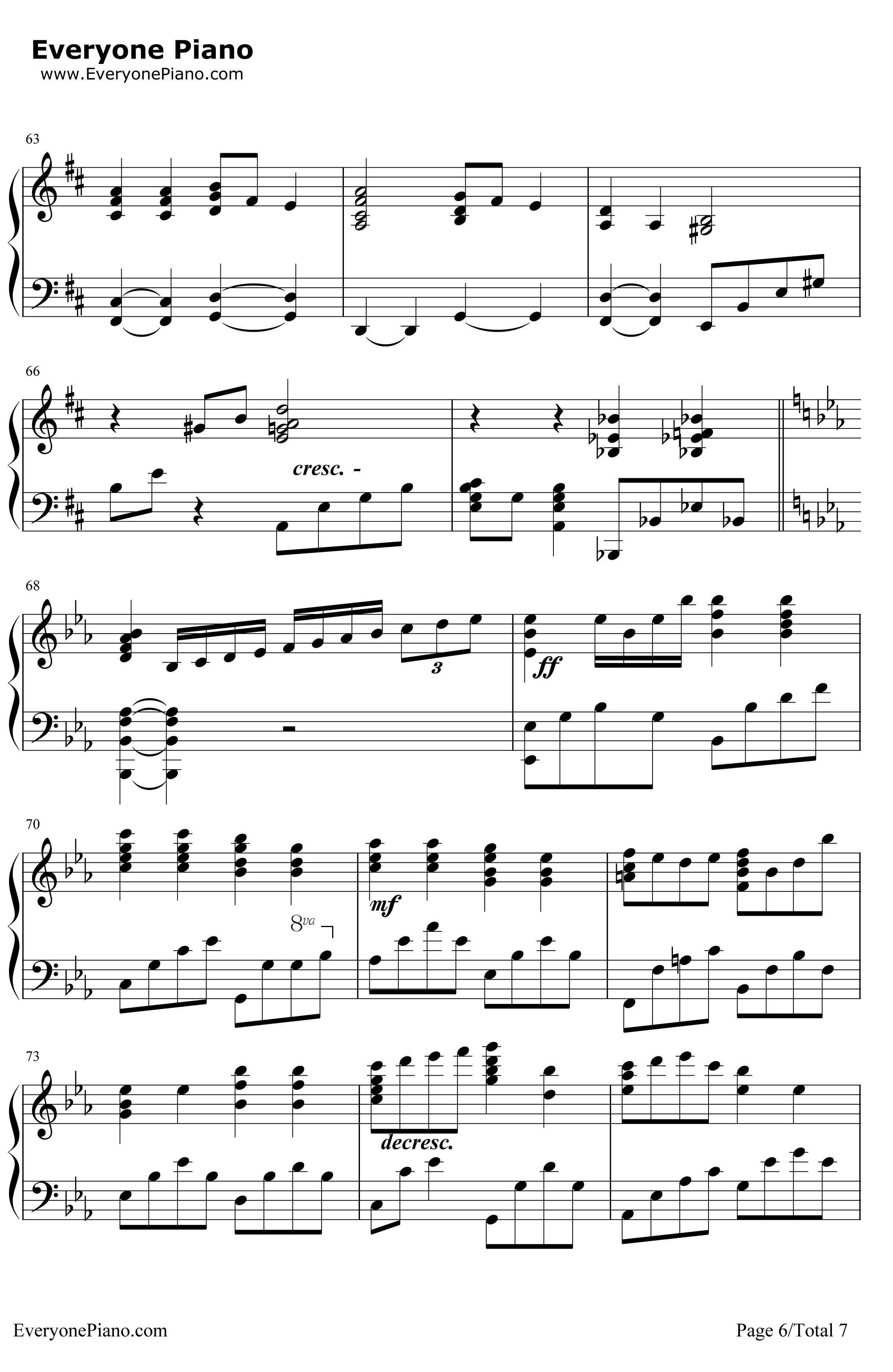 小星星幻想曲钢琴谱-V.K克6