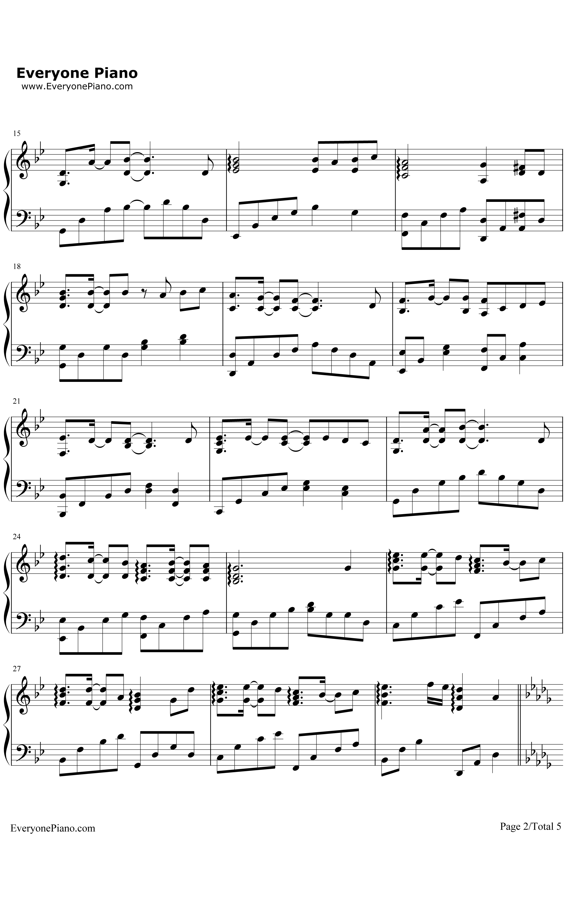 信仰之名钢琴谱-TFBOYS-完整版2