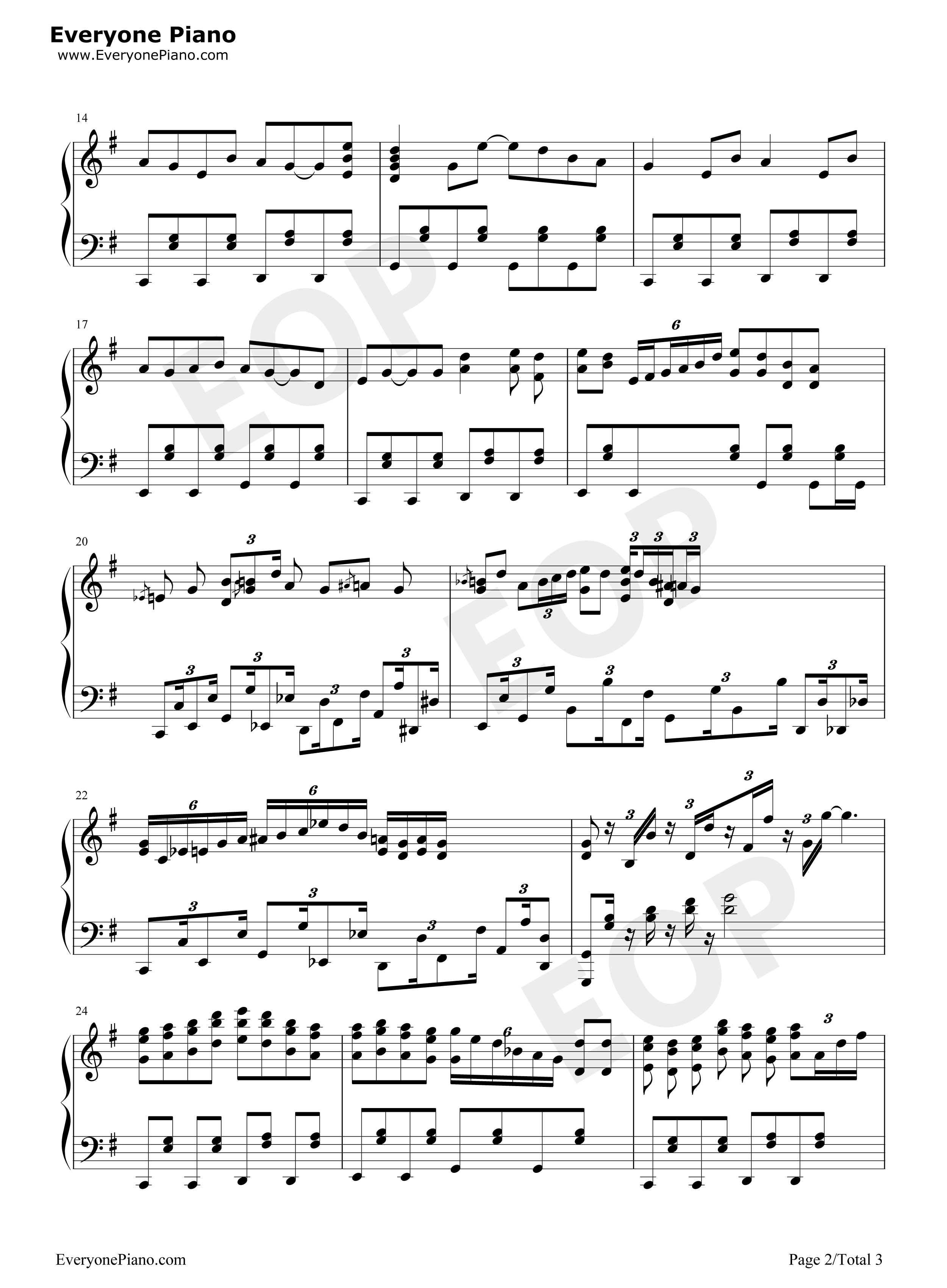 アンノウンワールド钢琴谱-Schrödinger's Cat コトリンゴ2