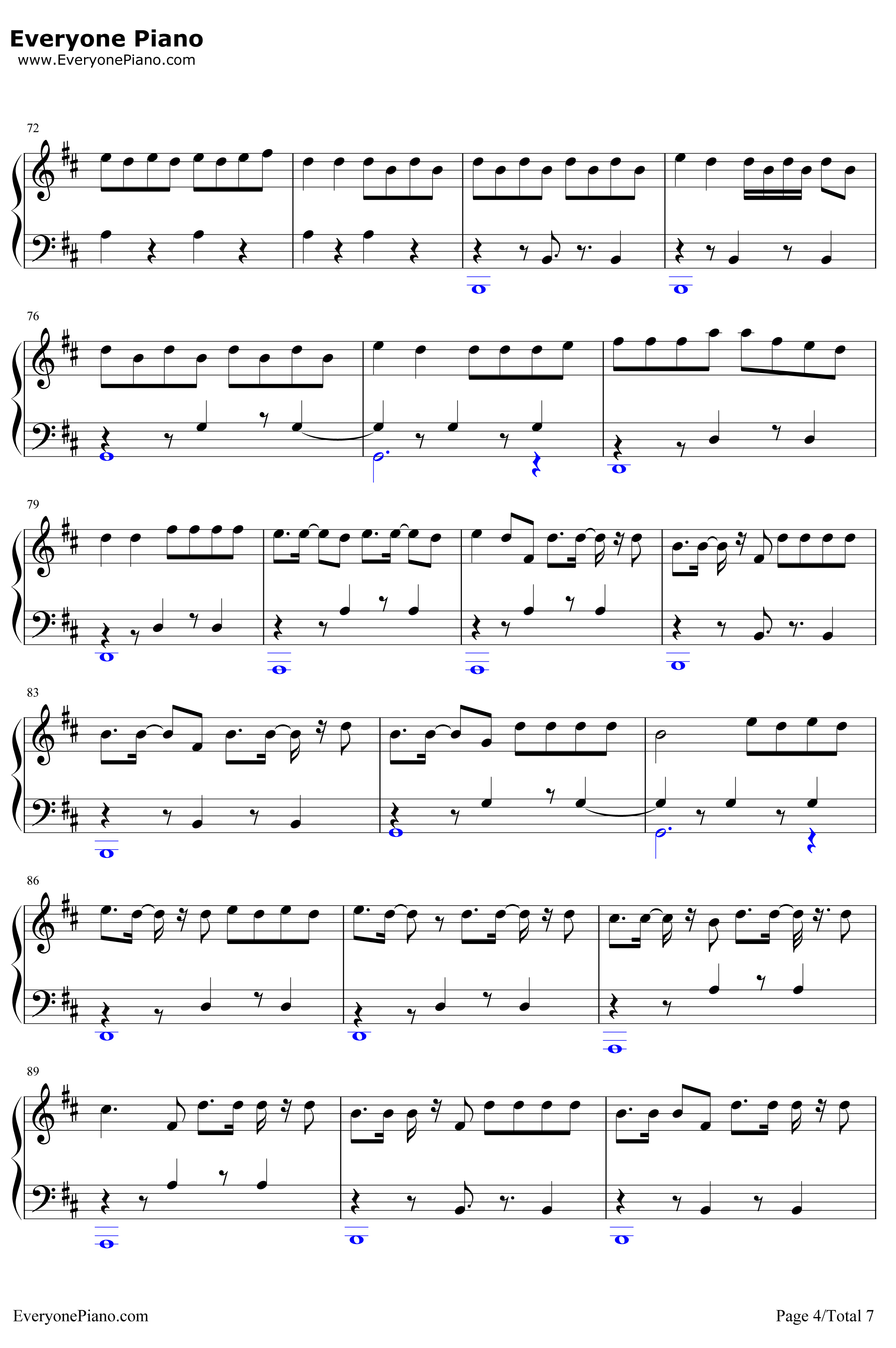 Despacito简单版钢琴谱 -LuisFonsi4