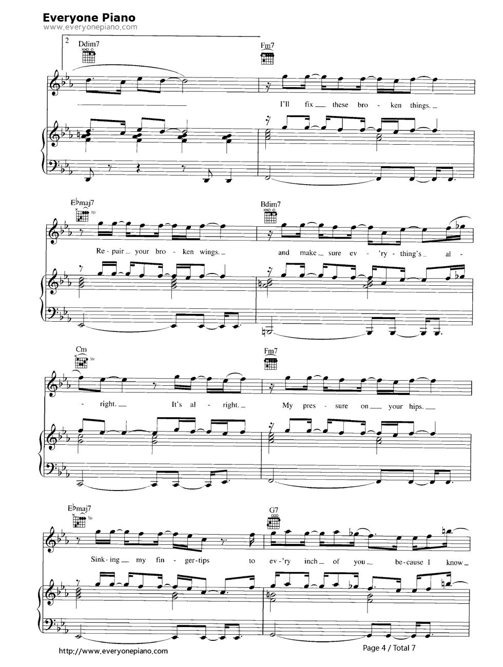 This Love钢琴谱-Maroon 54