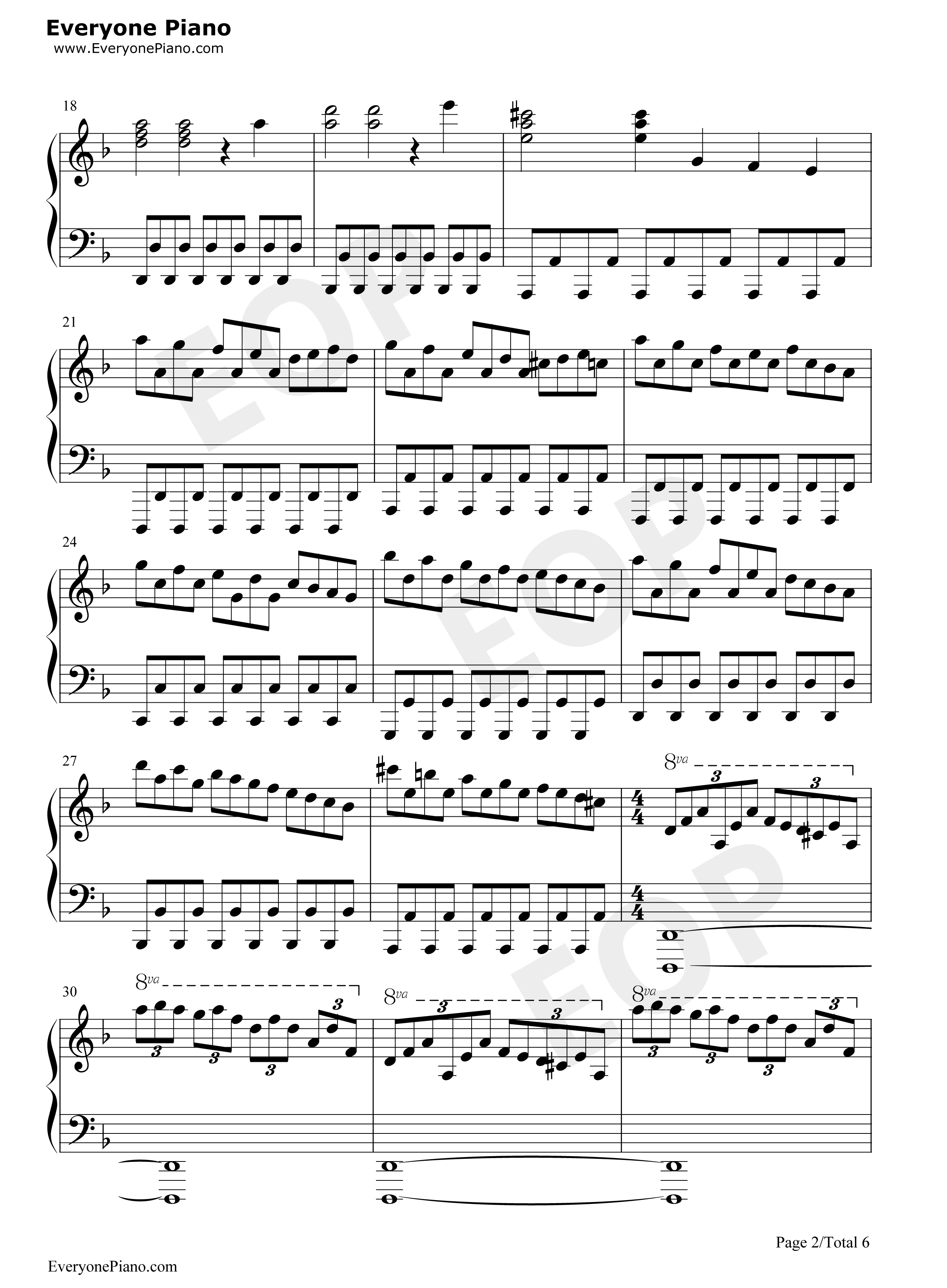 亨德尔的萨拉班德（Handel's Sarabande）钢琴谱-马克西姆 Maksim Mrvica2