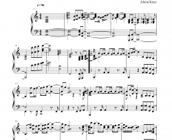 Samsonite Man钢琴谱-Alicia Keys