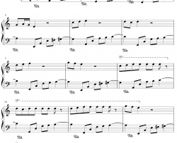 失恋进行曲钢琴谱-未知-简单又好听的练习曲