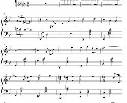 人生的旋转木马钢琴谱-久石让宫崎骏-哈尔的移动城堡主题曲