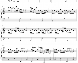 克罗地亚狂想曲钢琴谱-马克西姆·姆尔维察-C调简化版