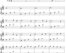 卡农钢琴谱-JohannPachelbel-Canon-C大调初学者版