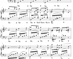 西西里舞曲钢琴谱 -福莱