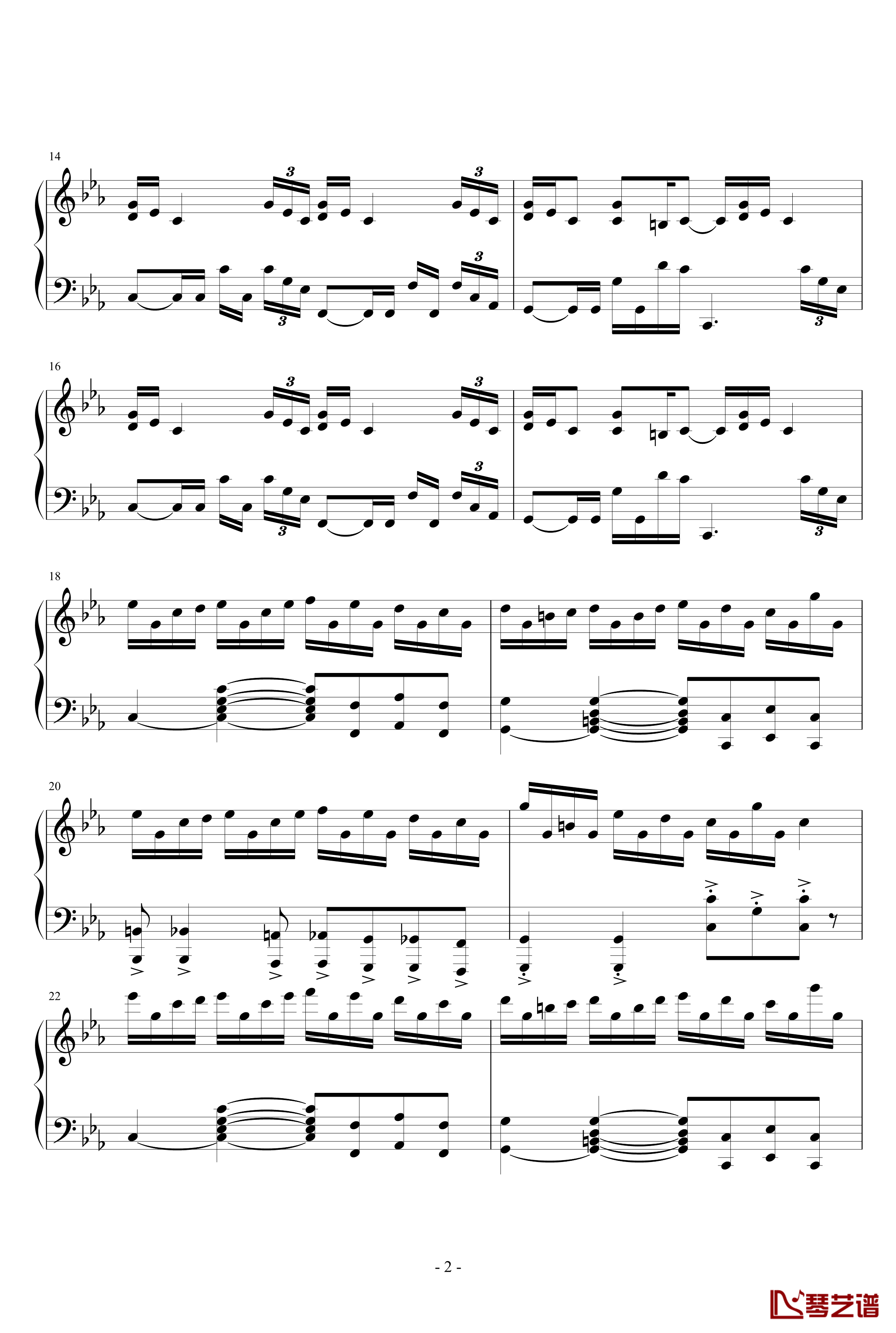 克罗地亚狂想曲钢琴谱-天津演奏会原版-马克西姆-Maksim·Mrvica2