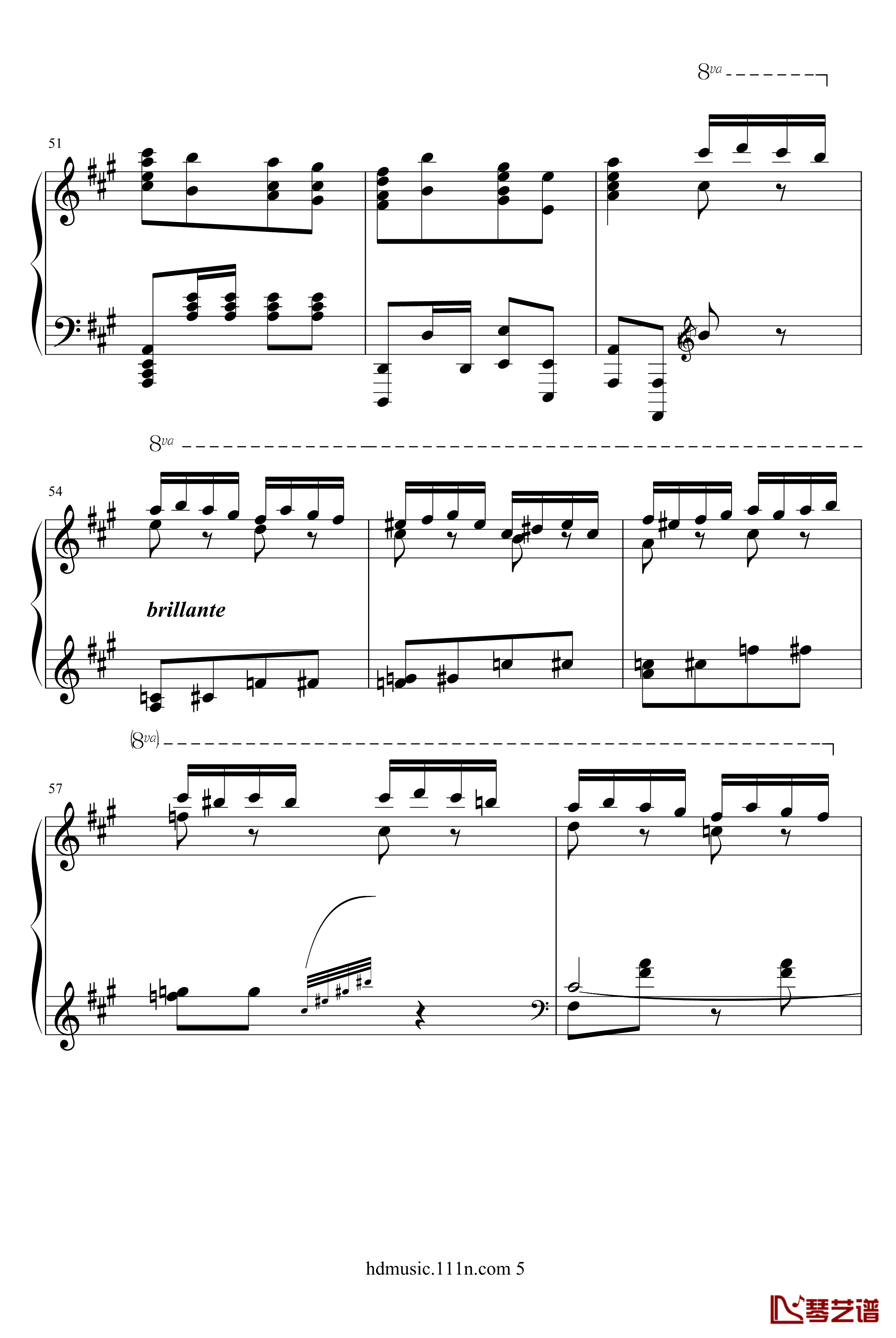 土耳其进行曲钢琴谱-原版-瓦洛多斯5