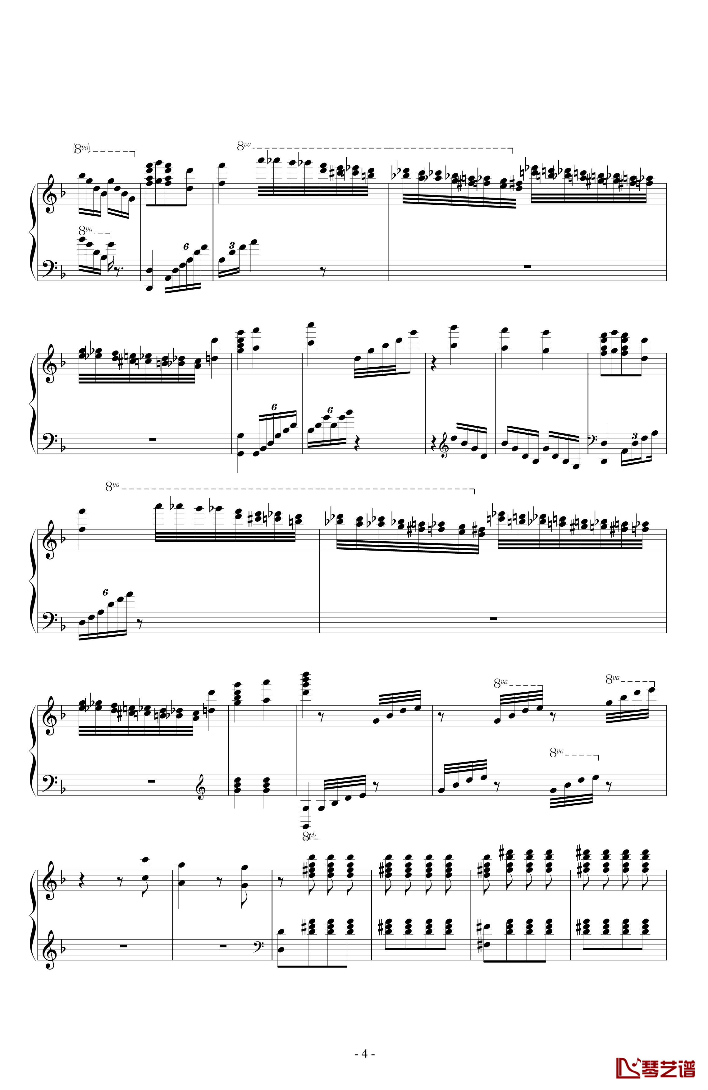 出埃及记钢琴谱-马克西姆-Maksim·Mrvica4
