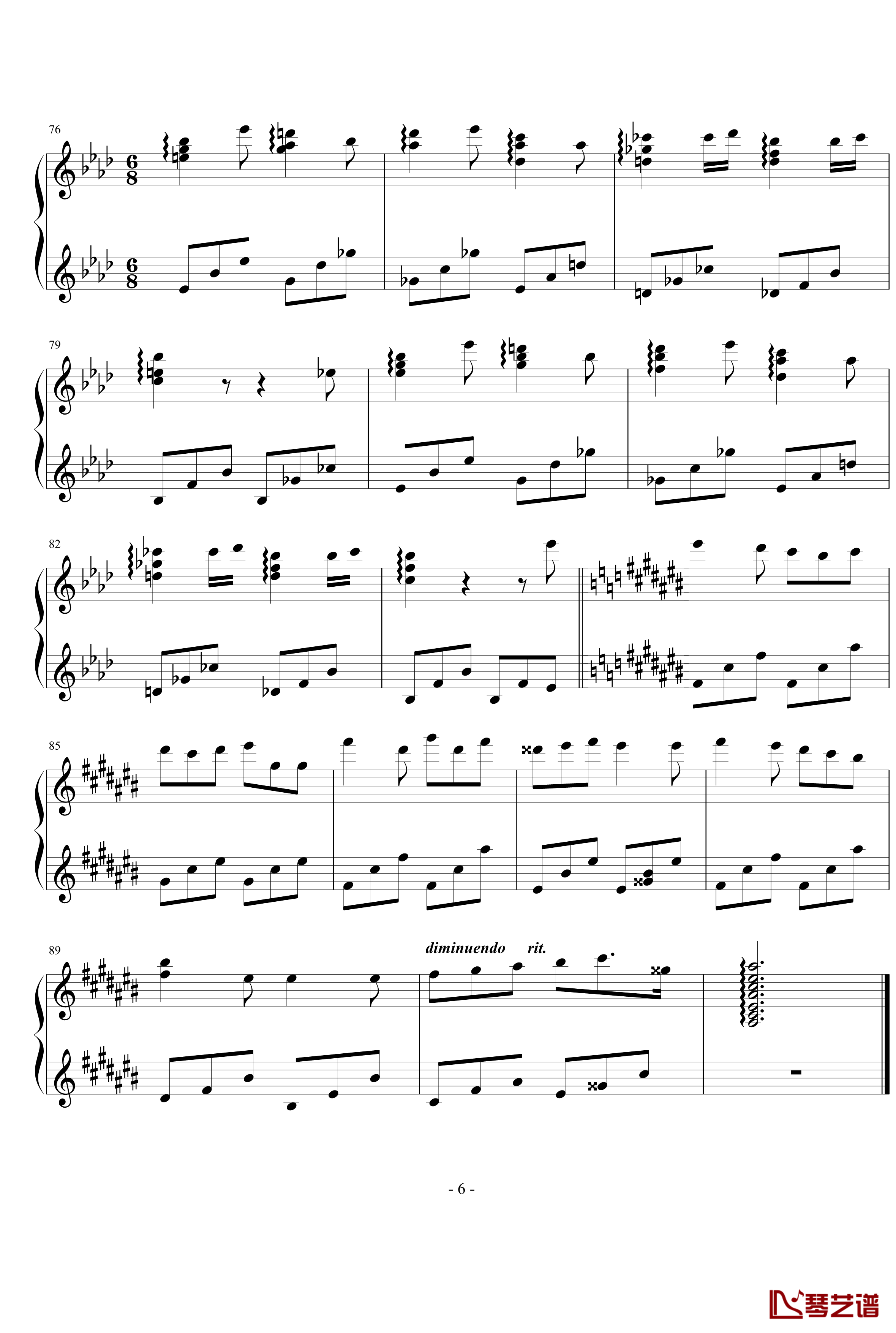 The Music Box钢琴谱-李方略6