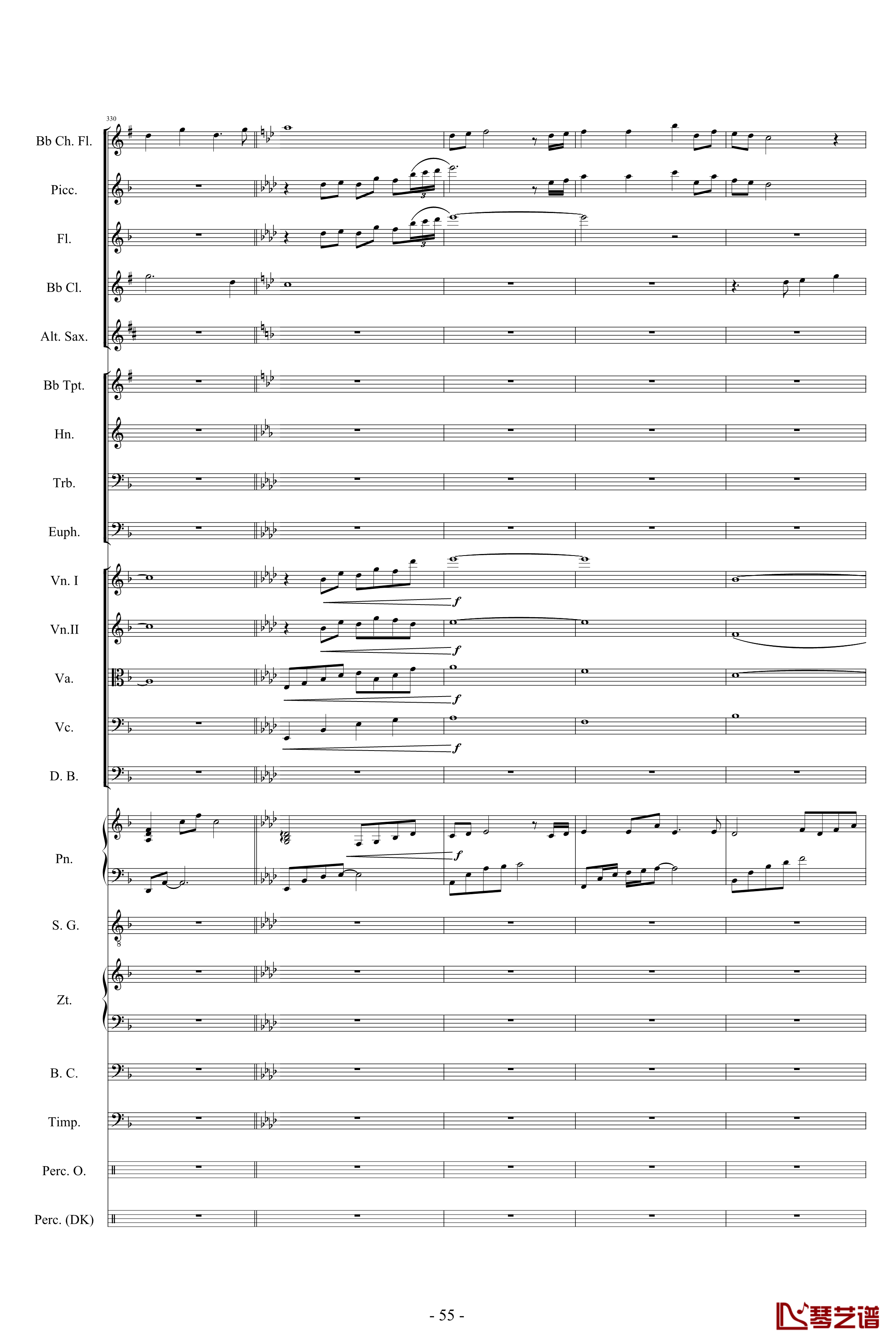 迪士尼組曲-小交響樂版钢琴谱-Disney Medley-迪士尼55