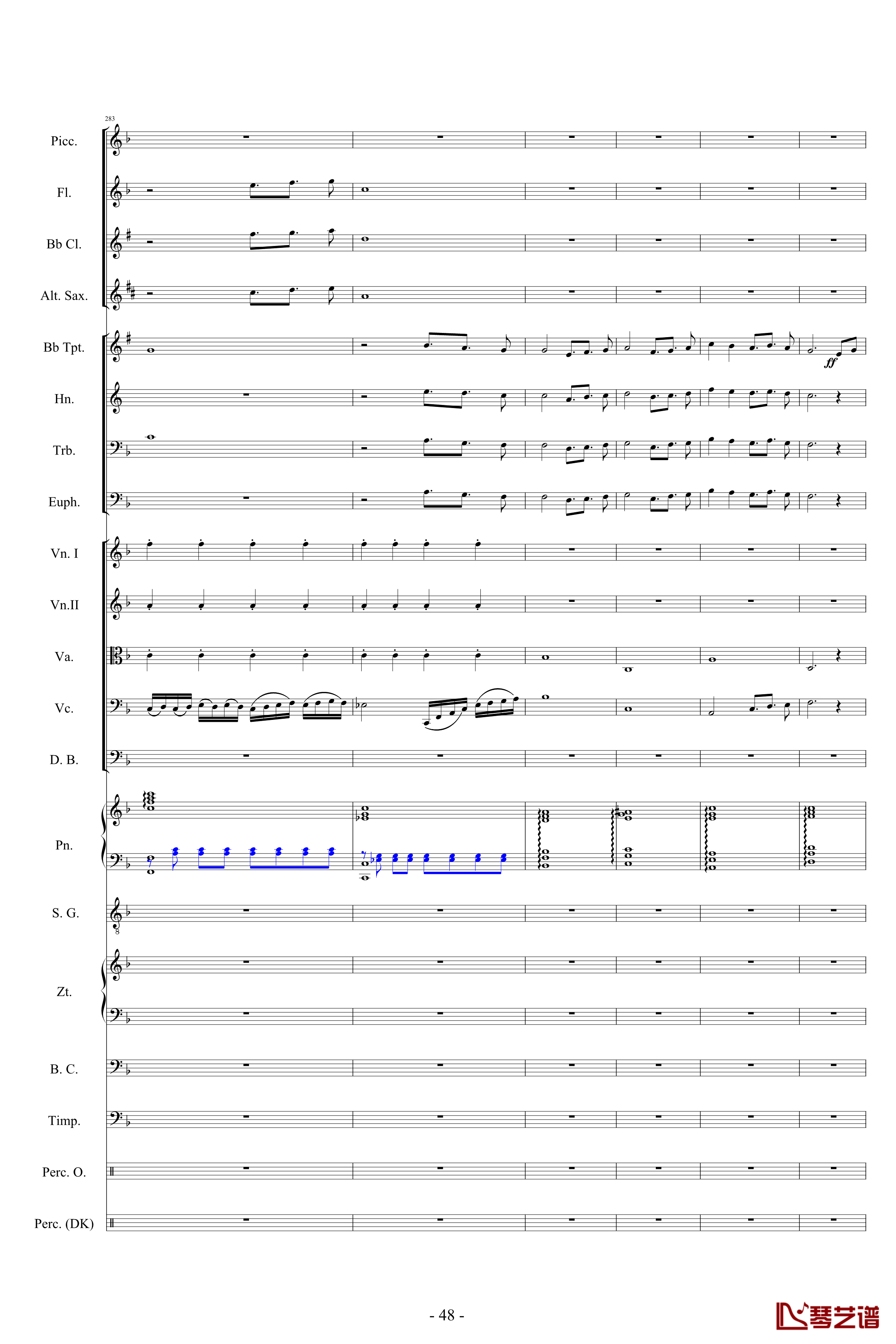 迪士尼組曲-小交響樂版钢琴谱-Disney Medley-迪士尼48