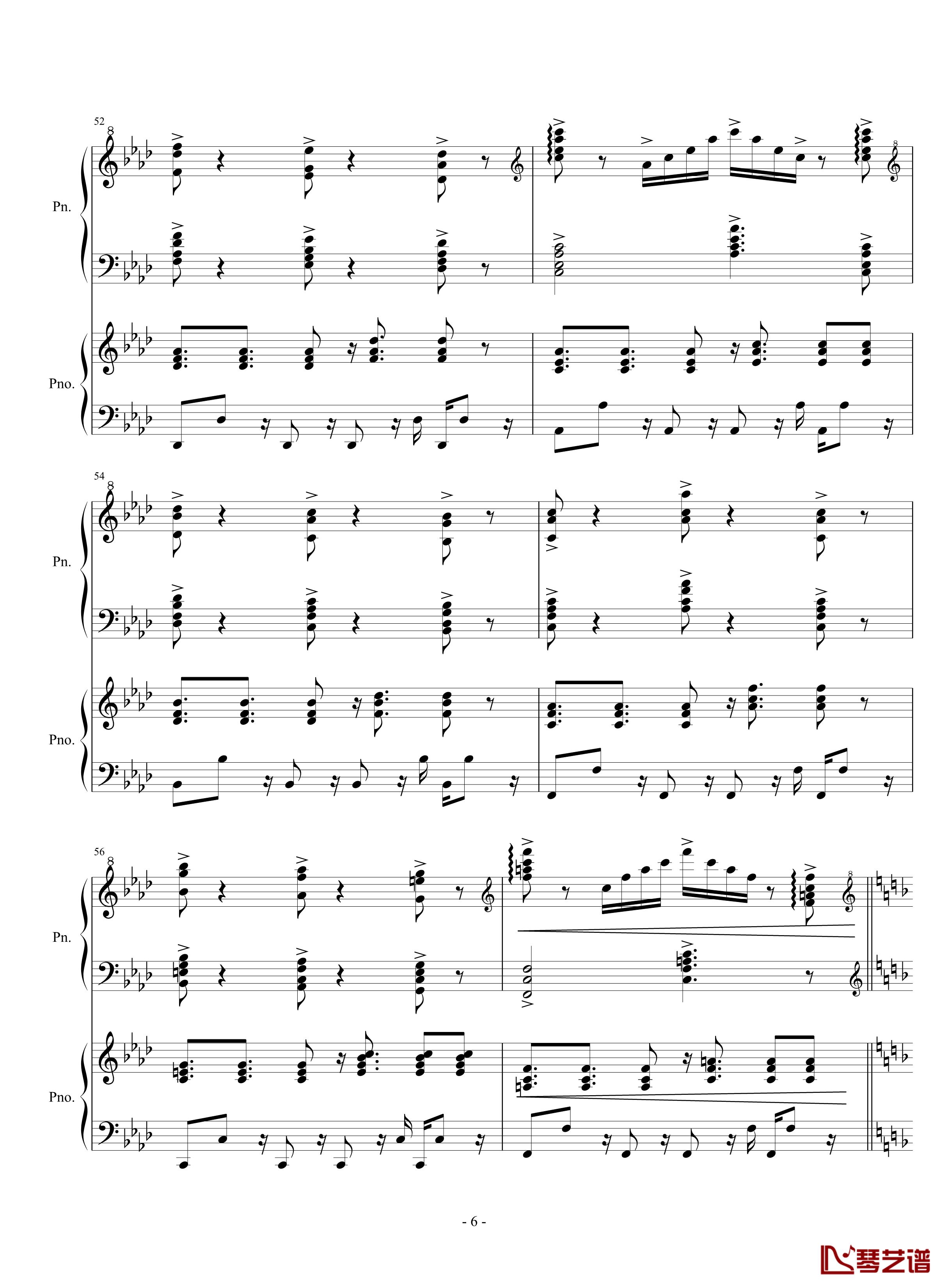伴奏曲钢琴谱-lujianxiang5556