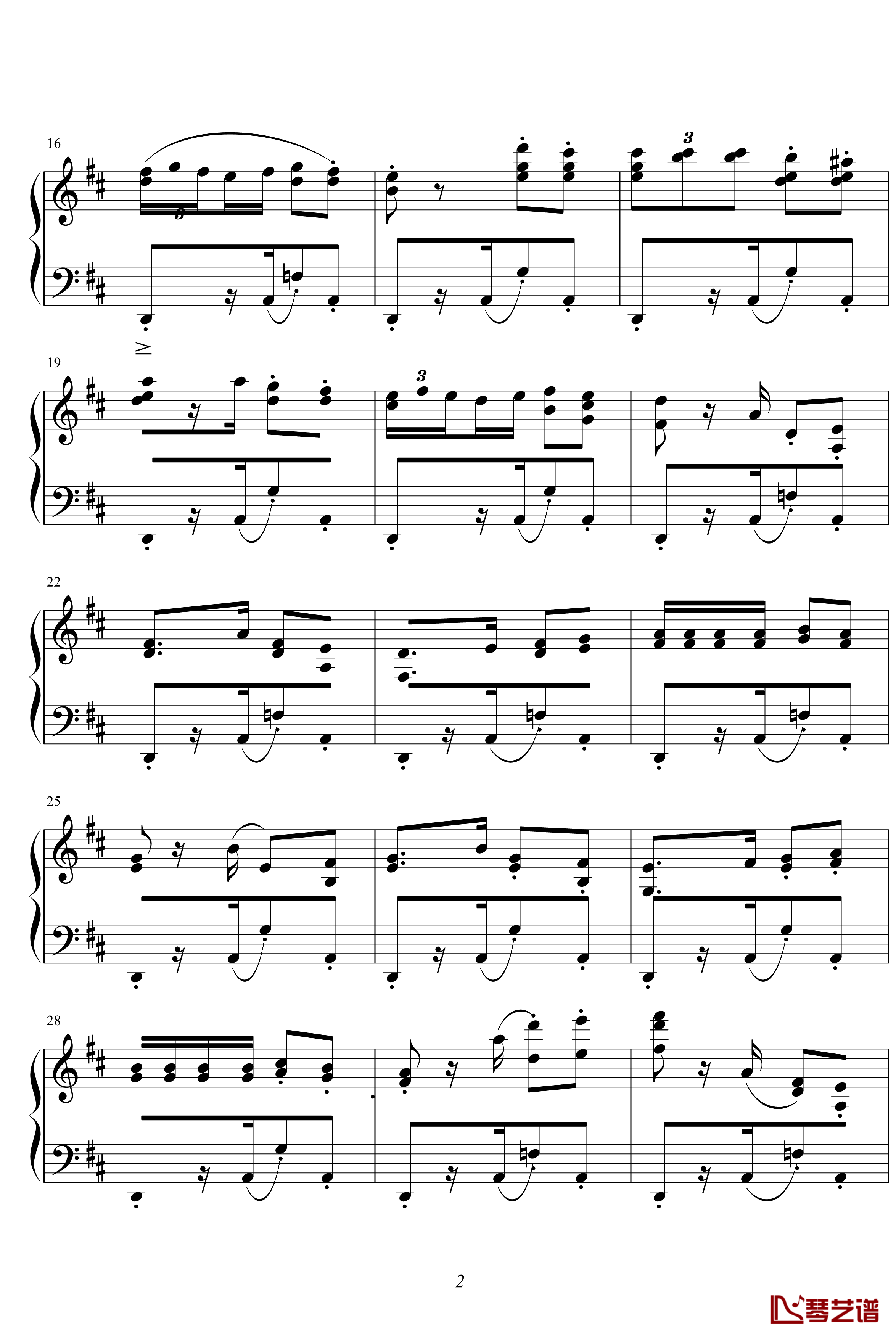 卡门钢琴谱-较完美版-比才-Bizet2
