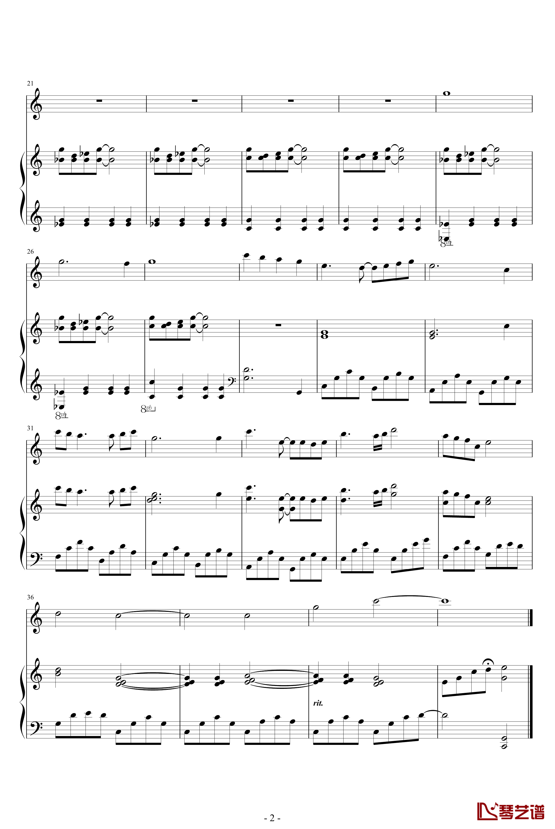 Bagatelle for Violin & Piano钢琴谱-零秒出手-动漫影视-Buzzer Beat2