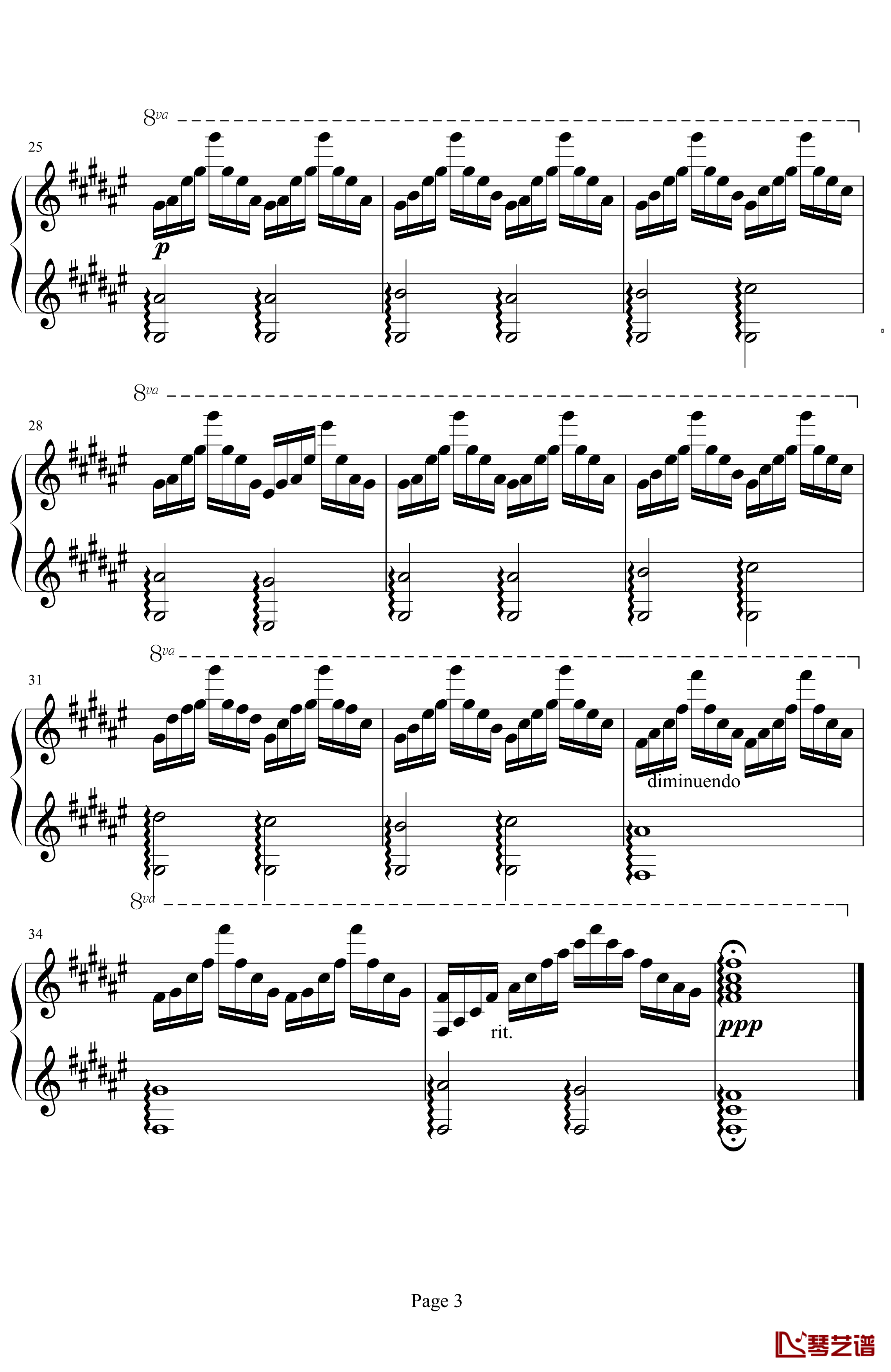练习曲no2钢琴谱-TONY-王3