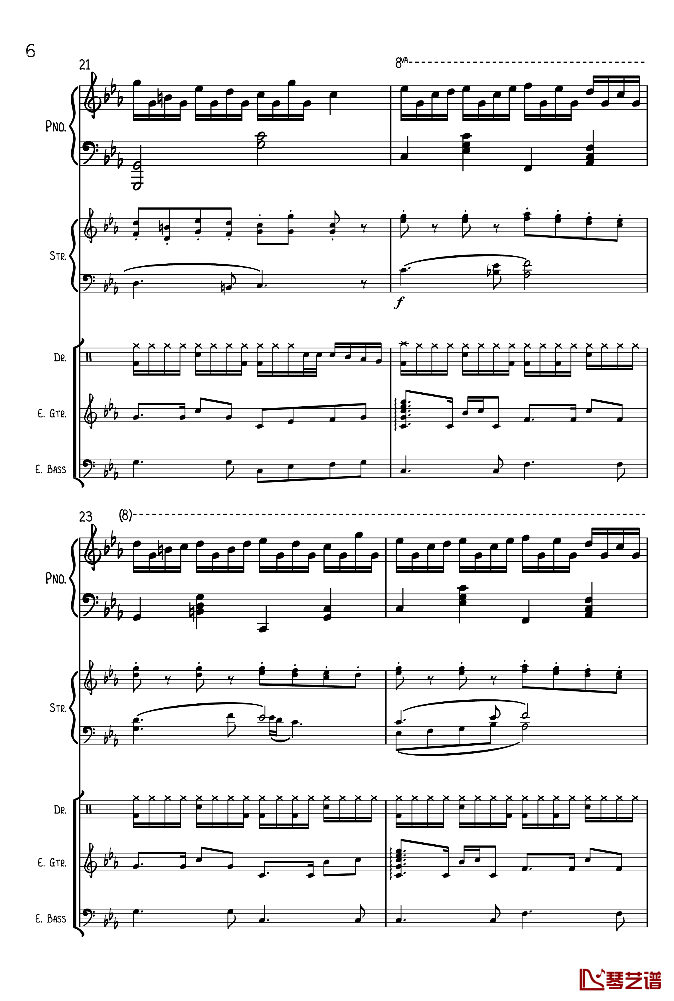 克罗地亚狂想曲钢琴谱-总谱-马克西姆-Maksim·Mrvica6
