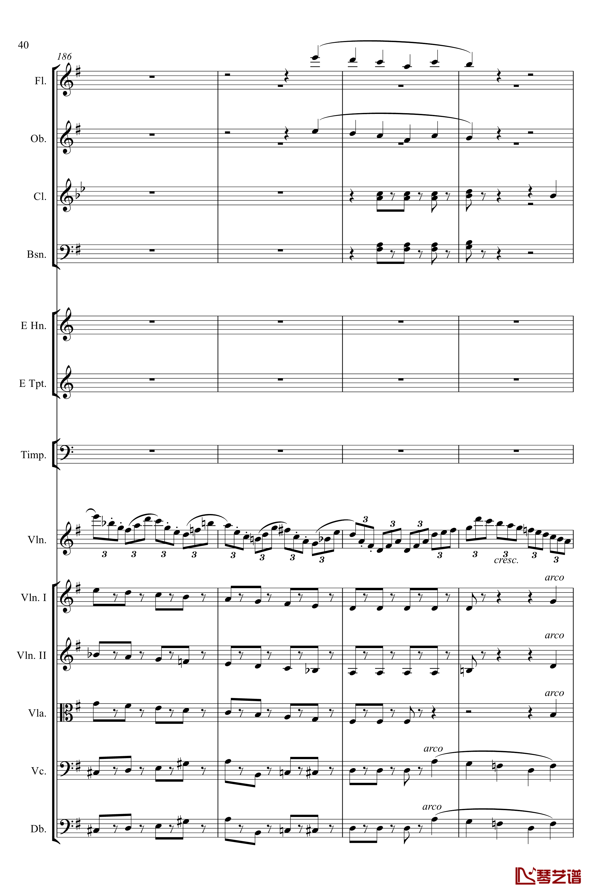 e小调小提琴协奏曲Op.64钢琴谱-第一乐章-门德尔松40
