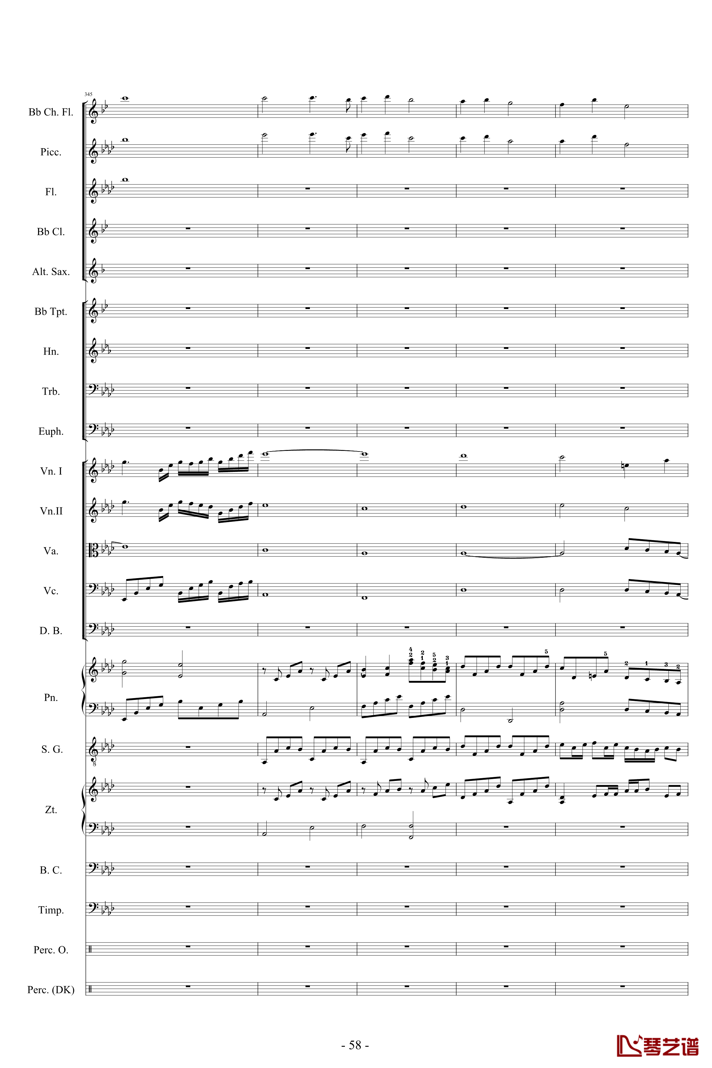 迪士尼組曲-小交響樂版钢琴谱-Disney Medley-迪士尼58