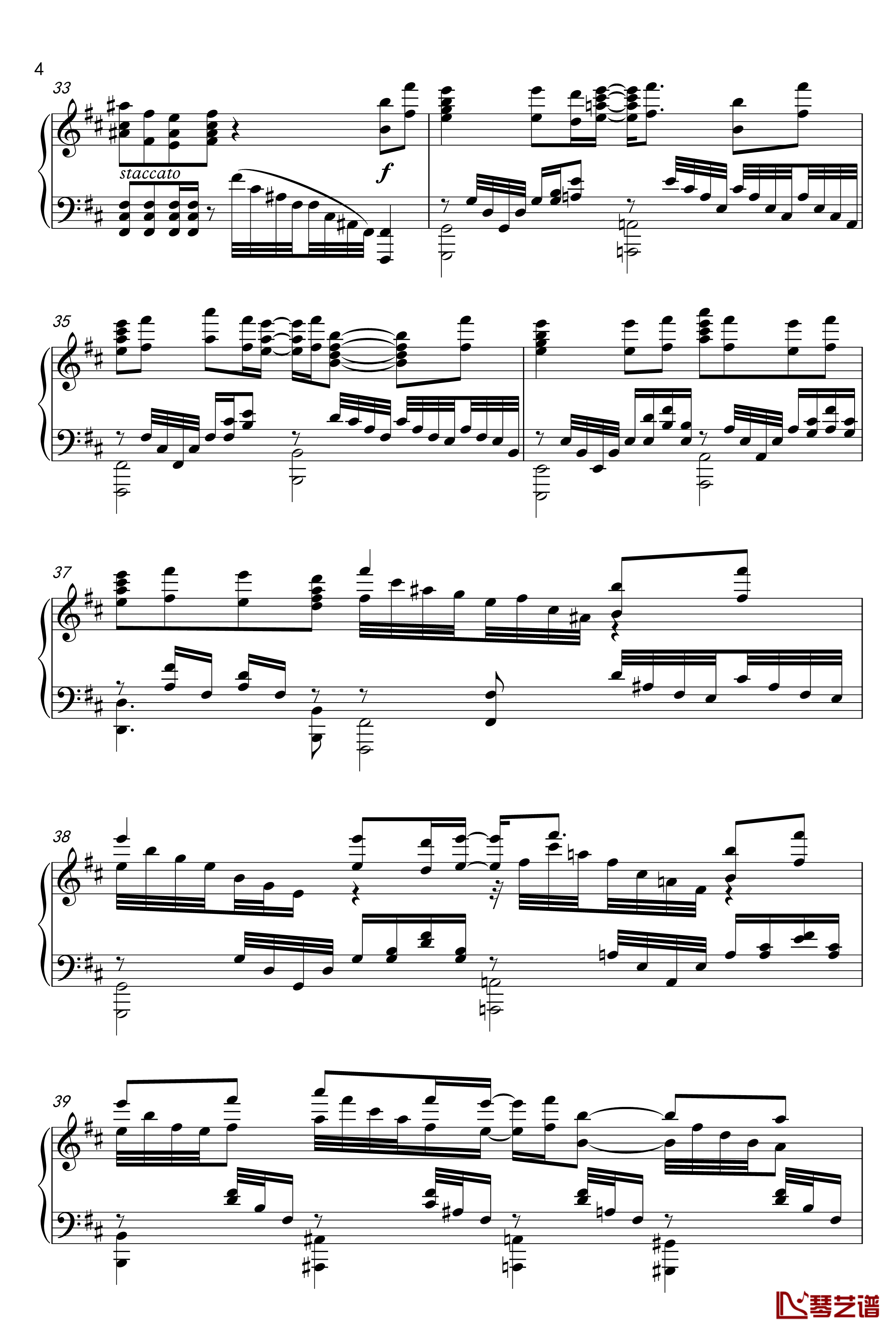Again钢琴谱-【钢之炼金术师09 ED1】-钢之炼金术师4