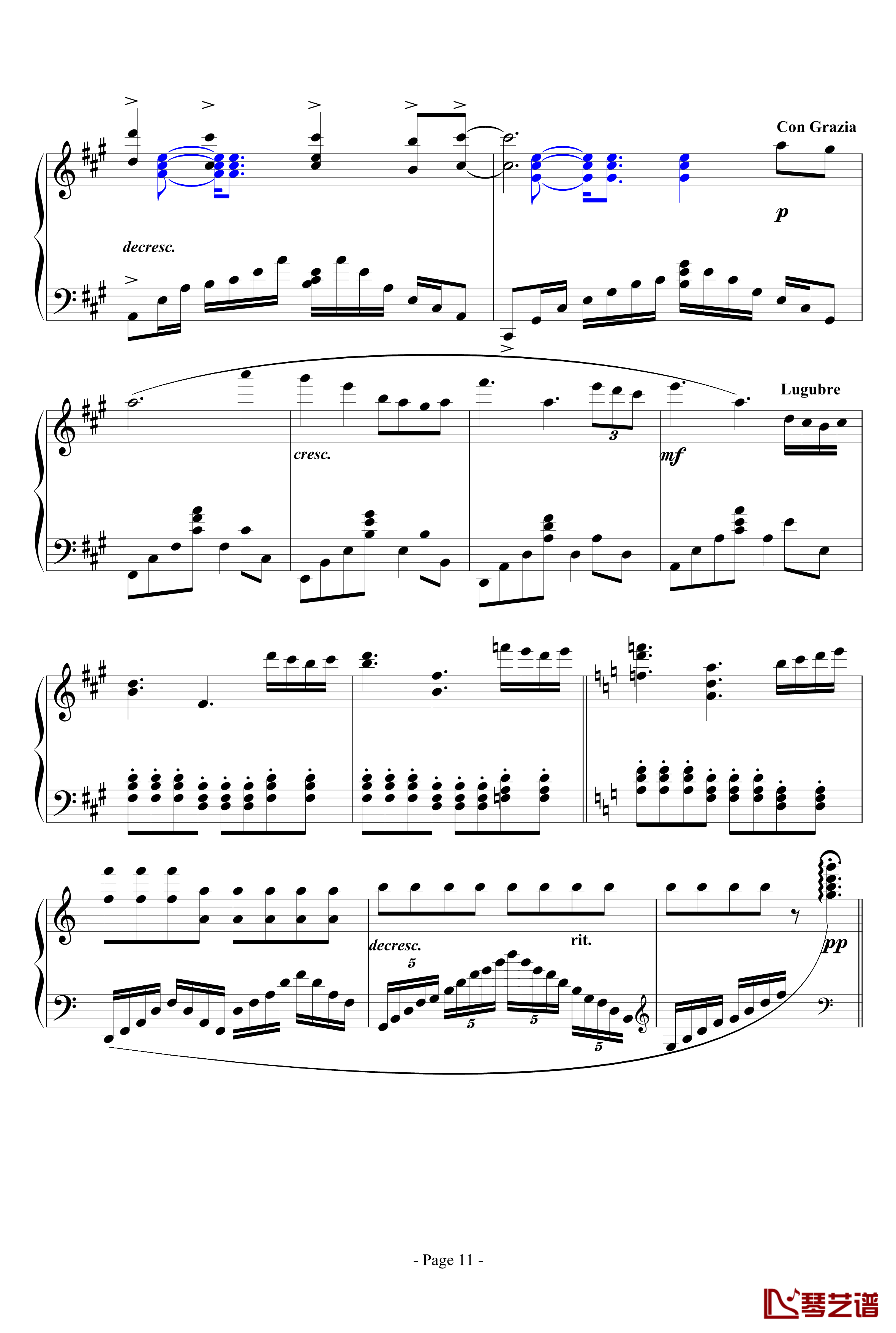 思绪之舞钢琴谱-lujianxiang55511