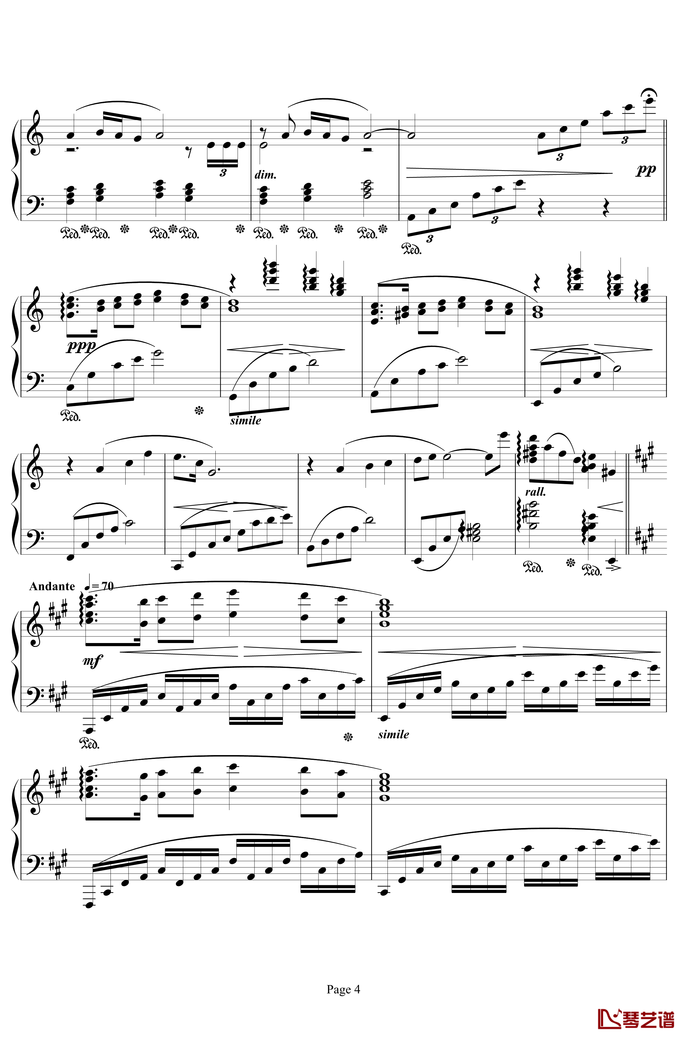 Ronfaure钢琴谱-最终幻想4