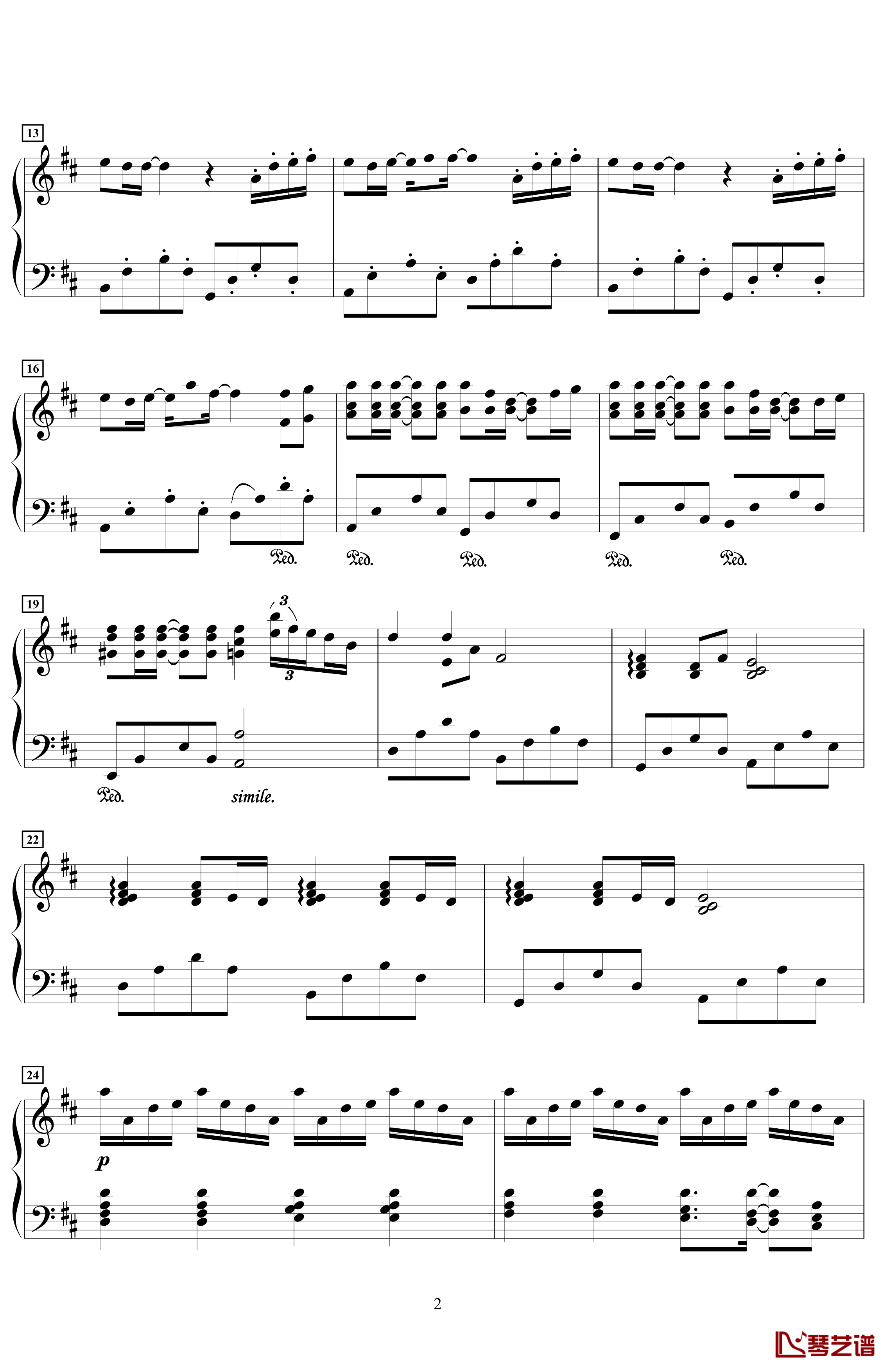 Summer钢琴谱-菊次郎的夏天·Original·Best Version for Playing·-久石让2
